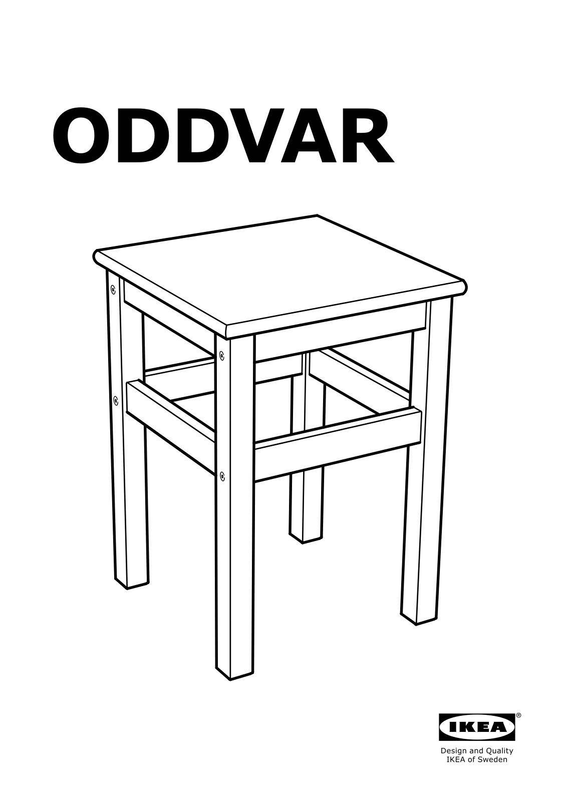 IKEA ODDVAR User Manual