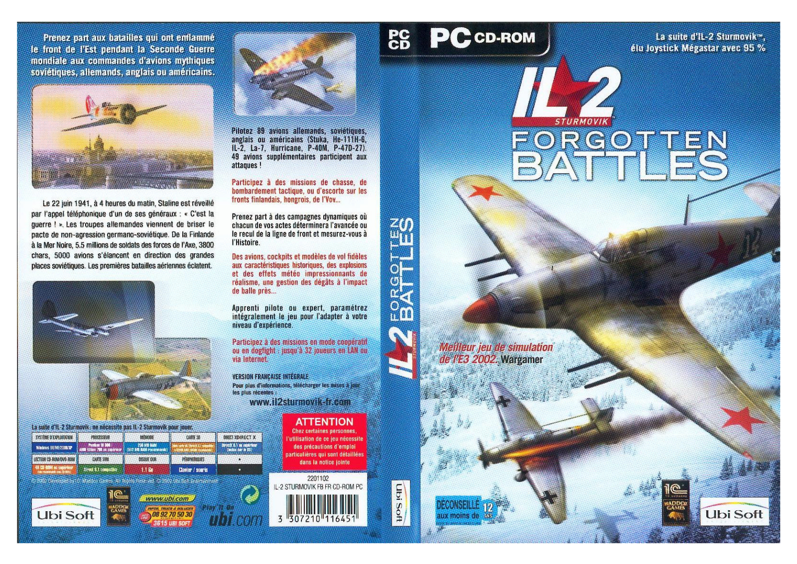 GAMES PC IL-2 STURMOVIK-FORGOTTEN BATTLES User Manual