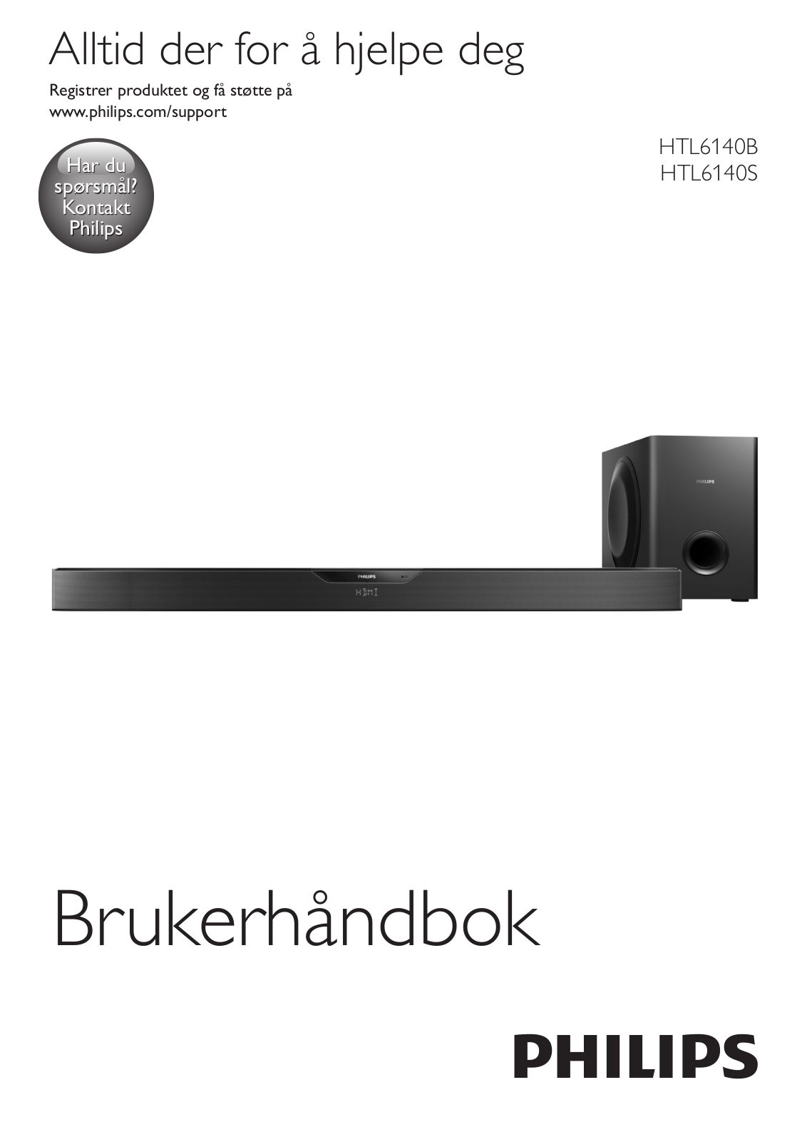 Philips HTL6140B, HTL6140S User Manual