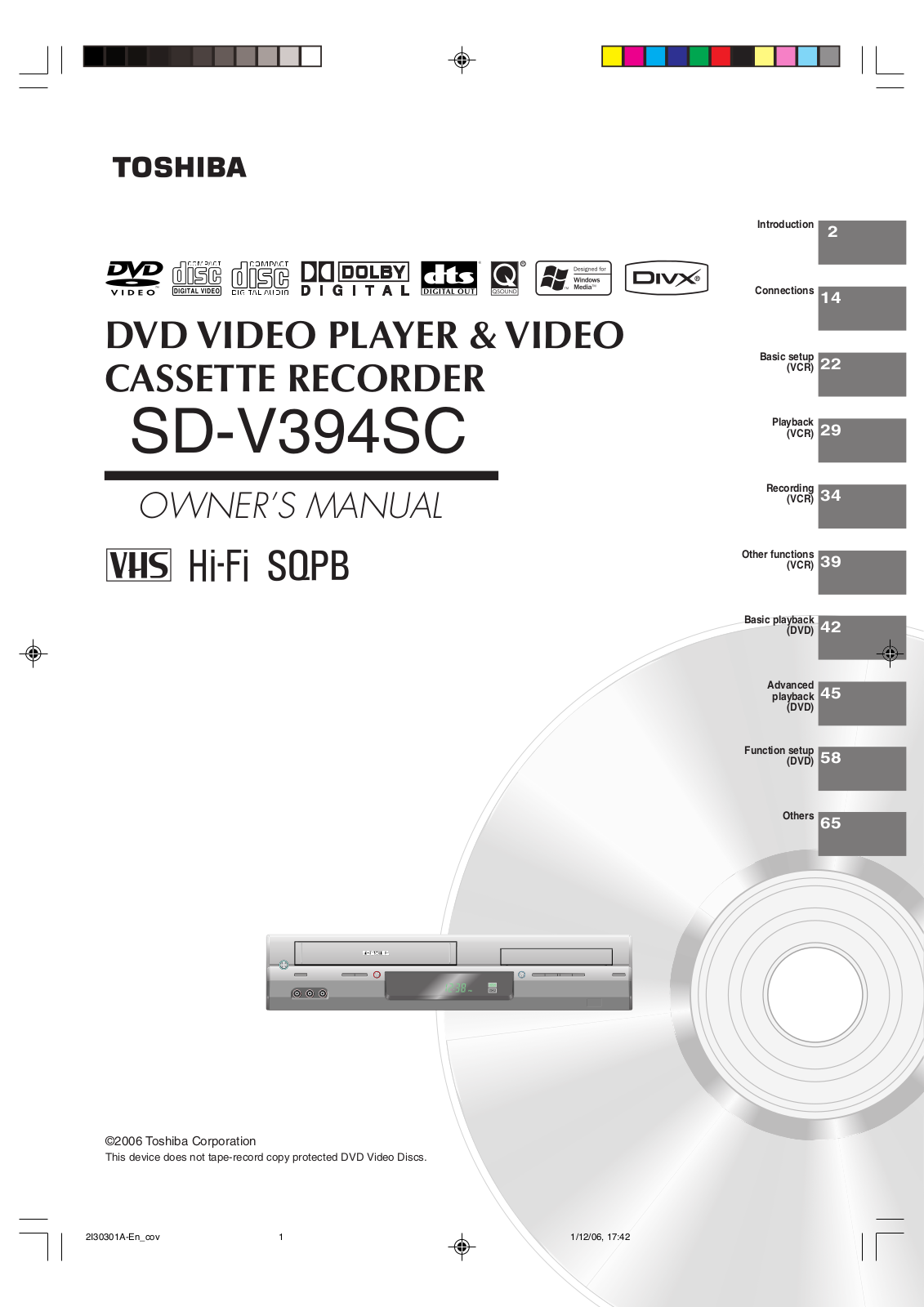 Toshiba HI-FI SQPB User Manual