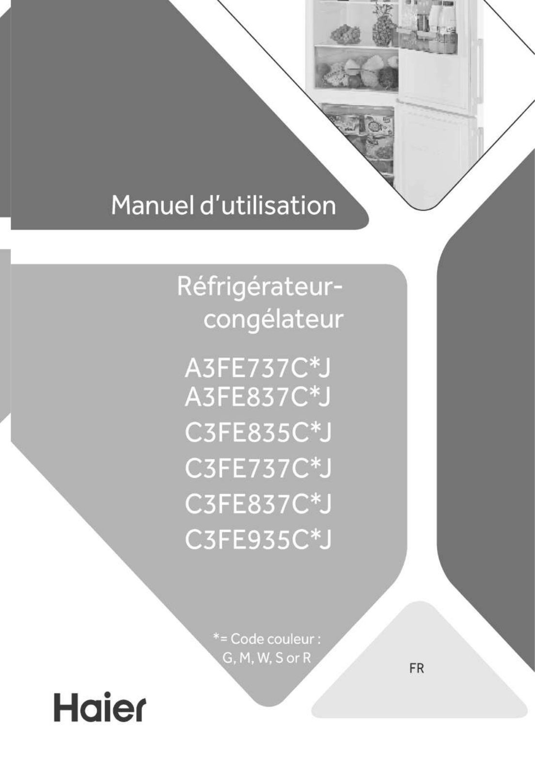 HAIER A3FE837CGJ User Manual