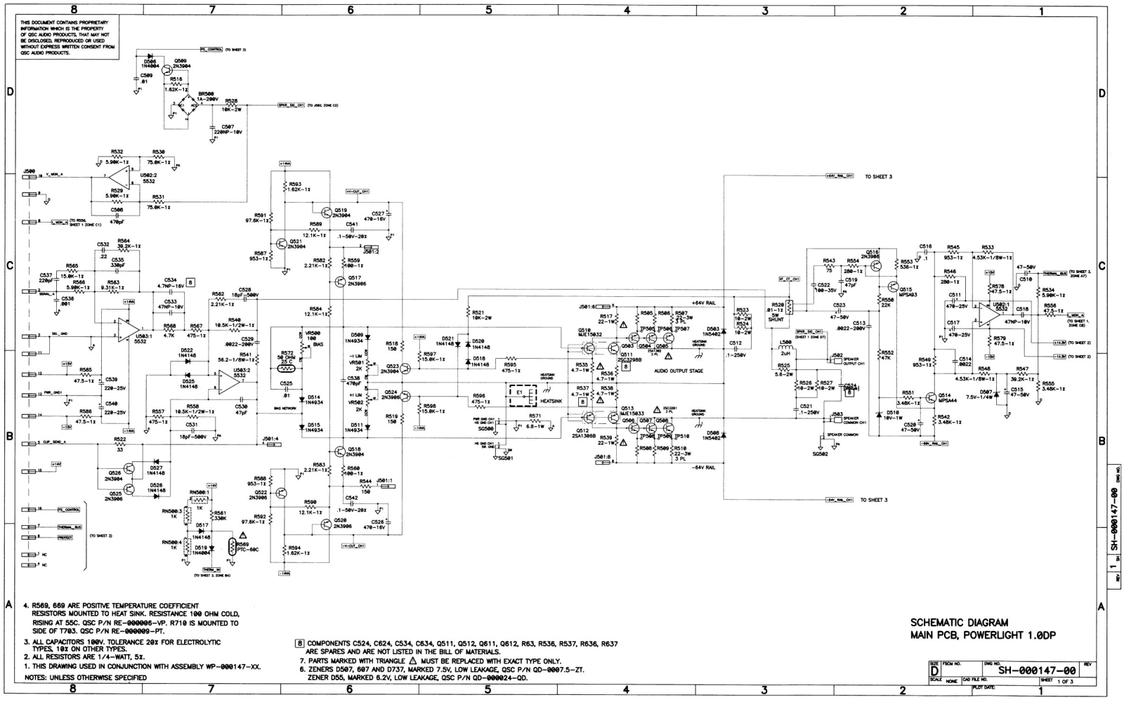 QSC POWERLIGHT-1.0-DP Schematic