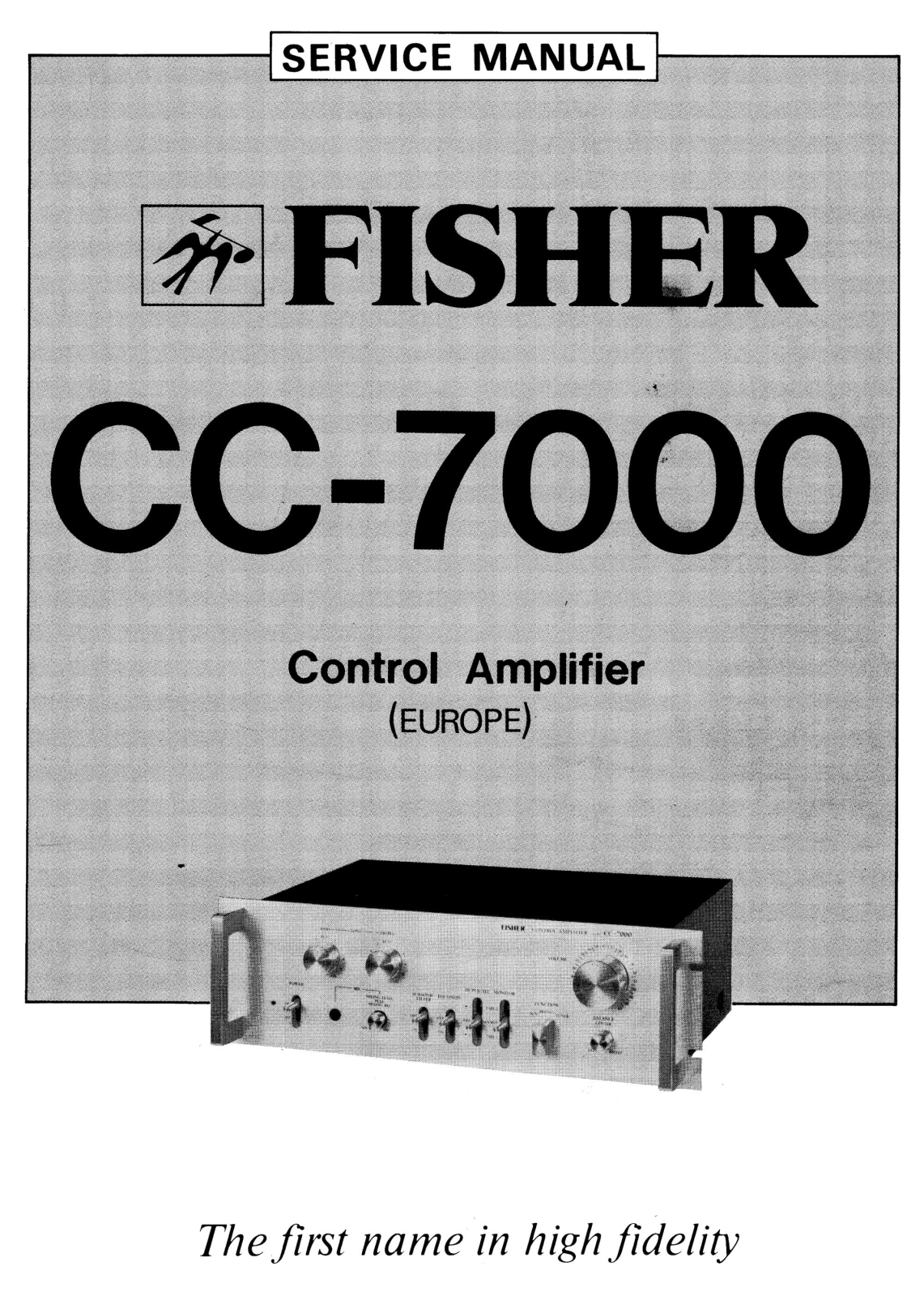 Fisher CC-7000 Service Manual