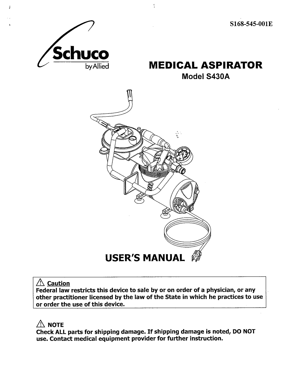 Schuco S430A User guide - ManualMachine.com