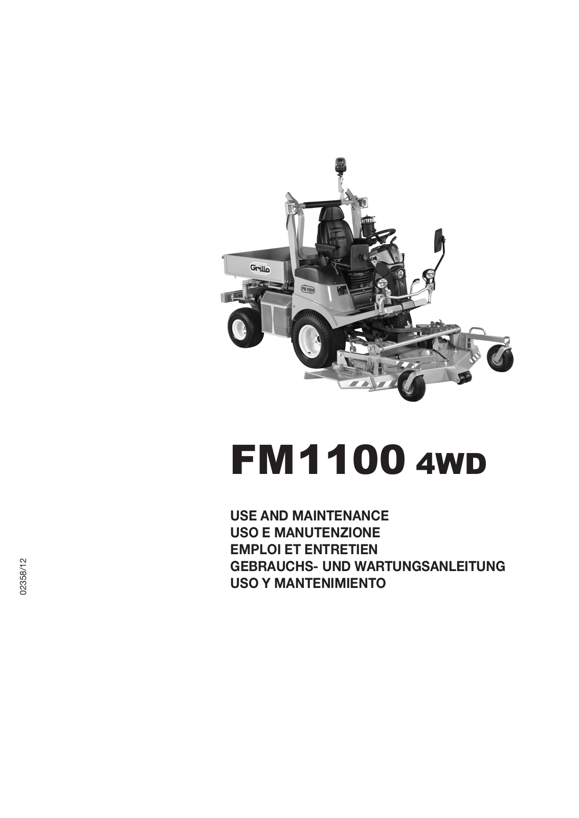 Grillo FM 1100 4WD User Manual