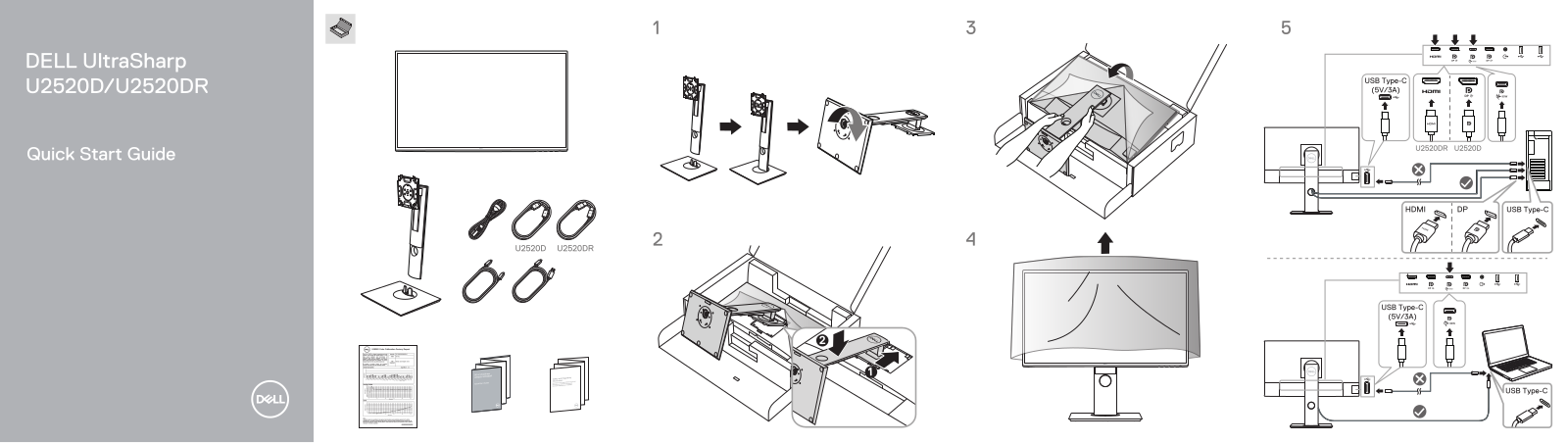 Dell U2520D, U2520DR User Manual