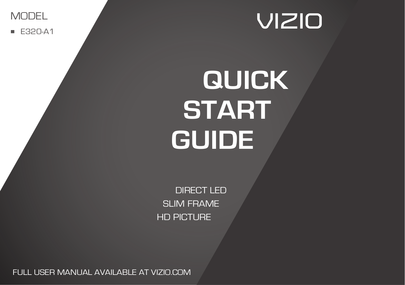 Vizio E320-A1 User Manual