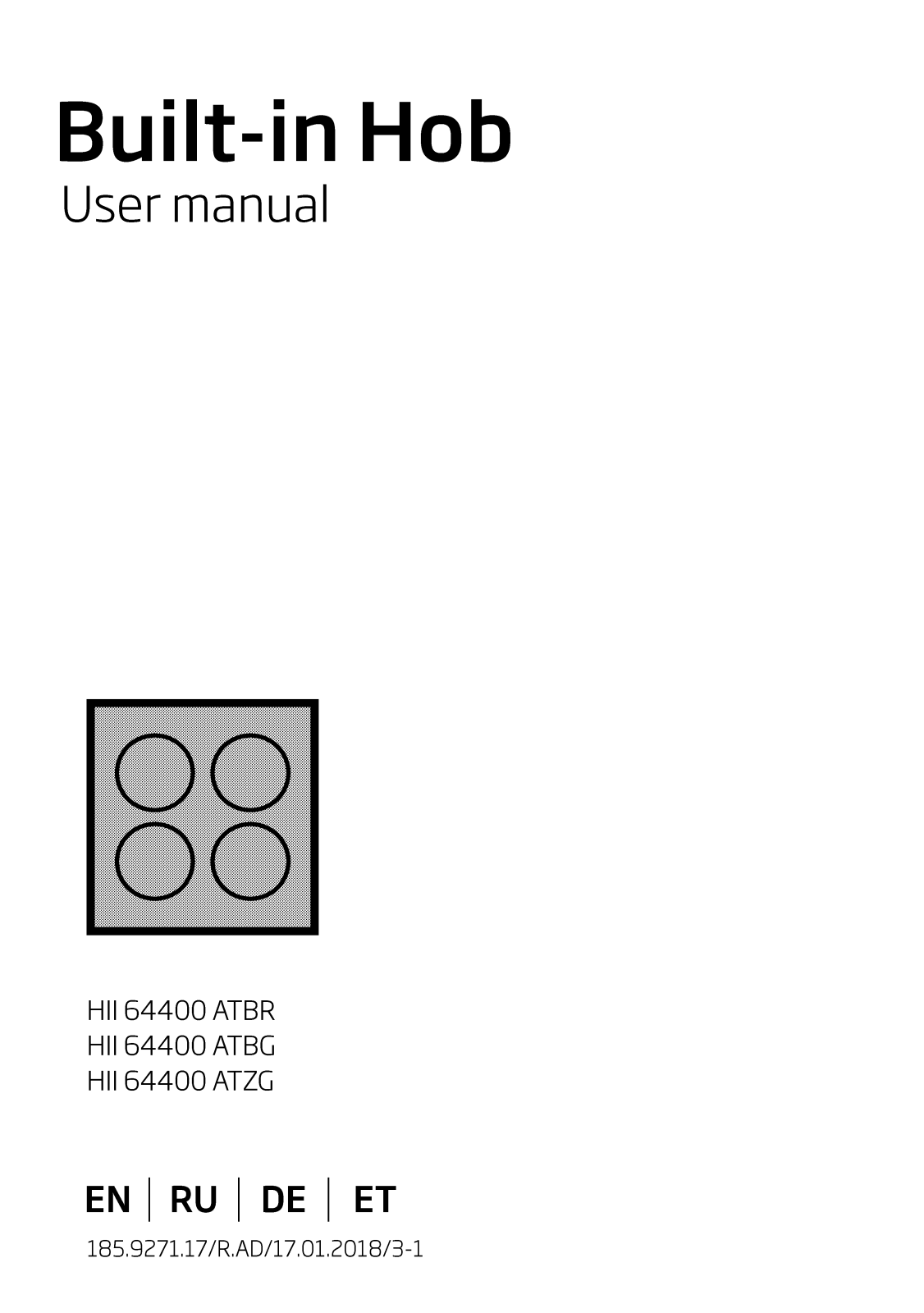 Beko HII 54400 ATBR, HII 54400 ATBG, HII 54400 ATZG User manual