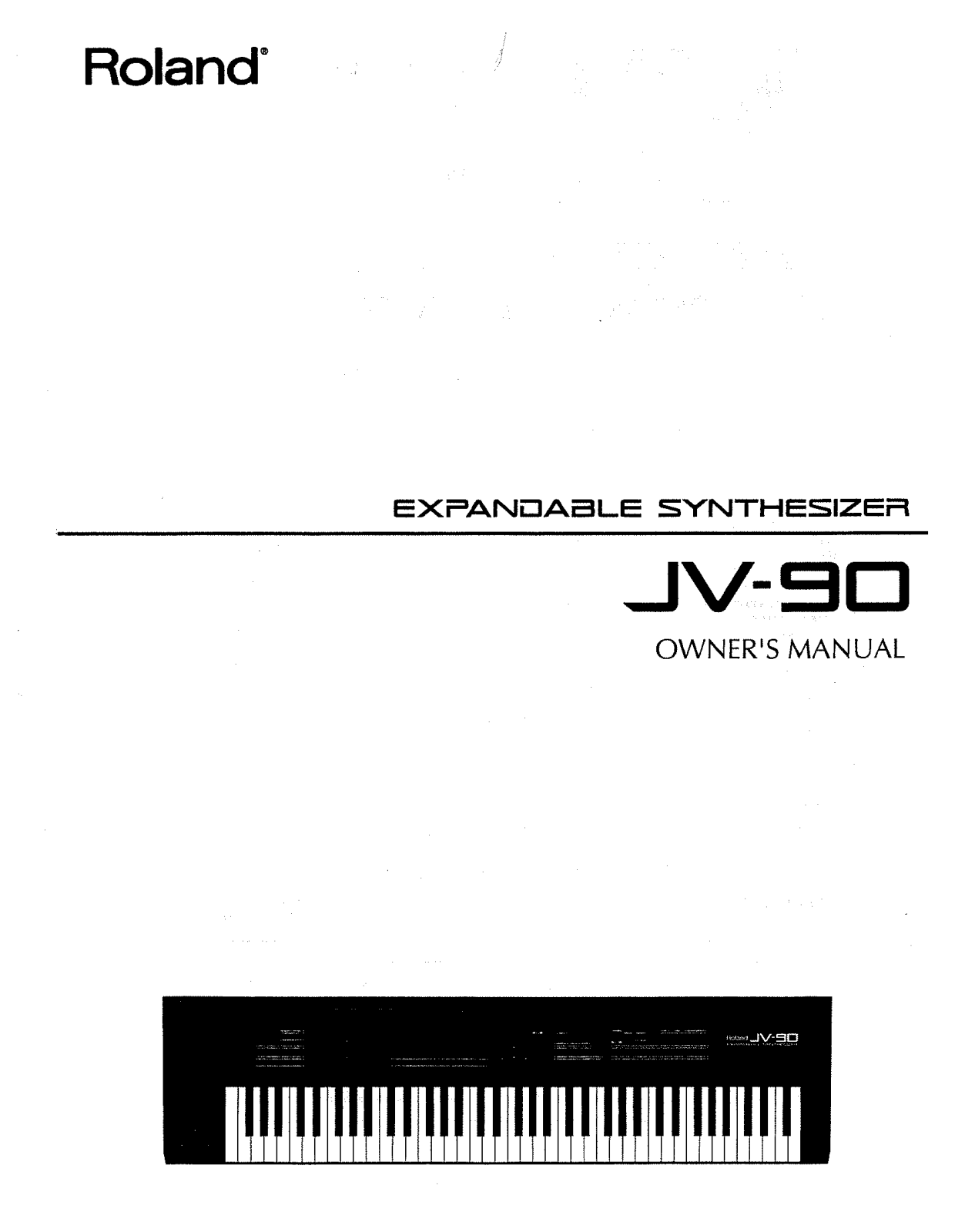 Roland Corporation JV-90 Owner's Manual