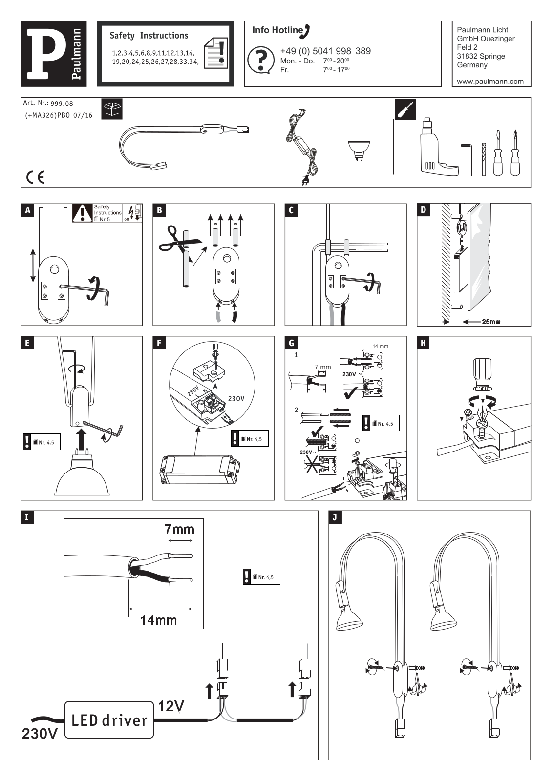 Paulmann 99908 Installation manual - ManualMachine.com