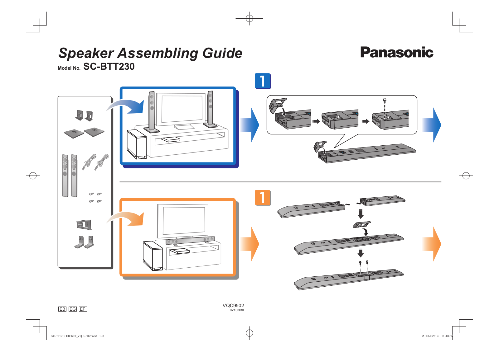 PANASONIC SC-BTT230EB, SC-BTT230EF User Manual