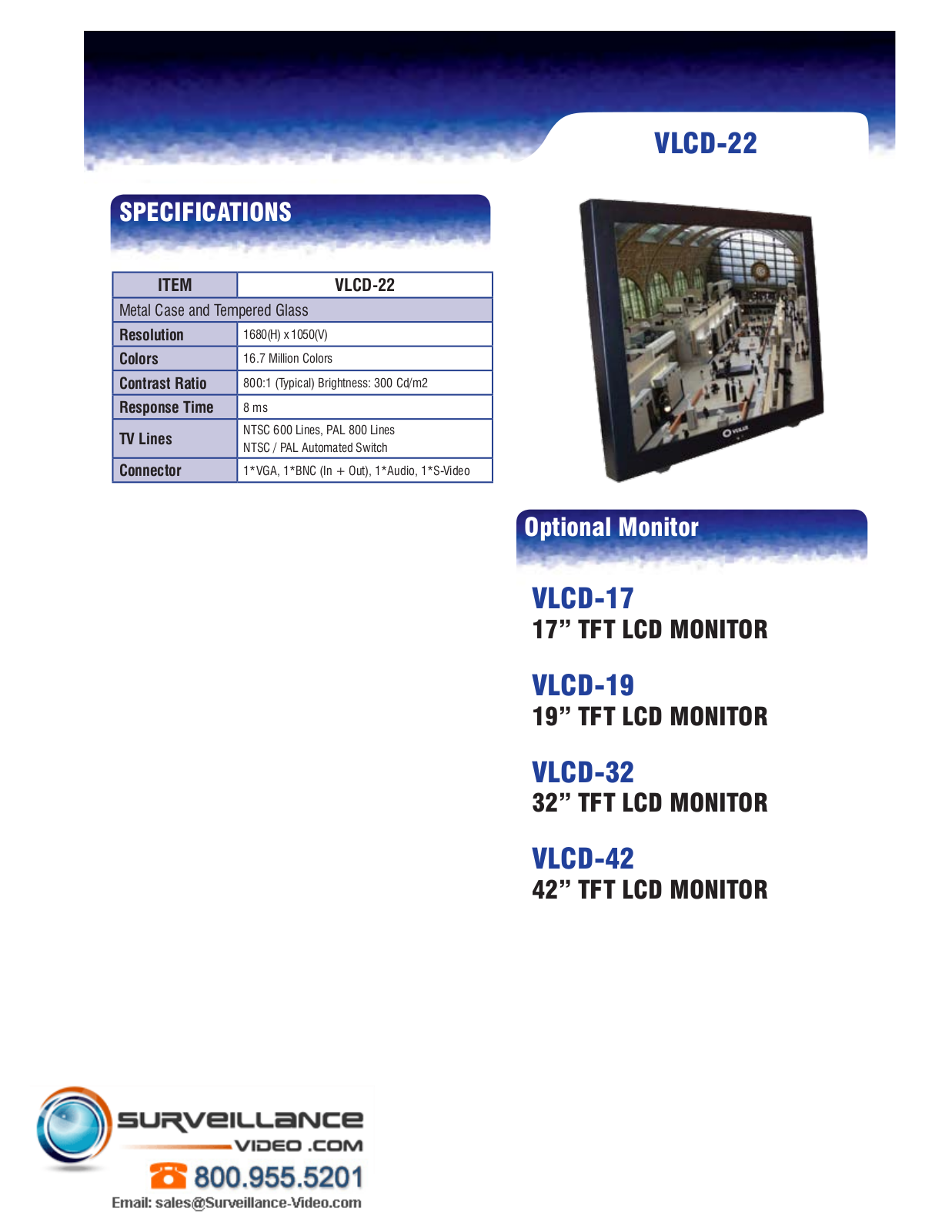 Veilux VLCD-22 Specsheet - ManualMachine.com