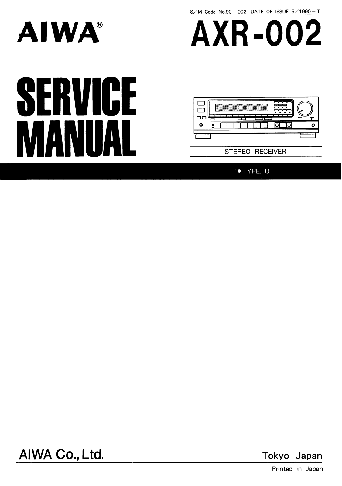 Aiwa AX-R002 Service Manual