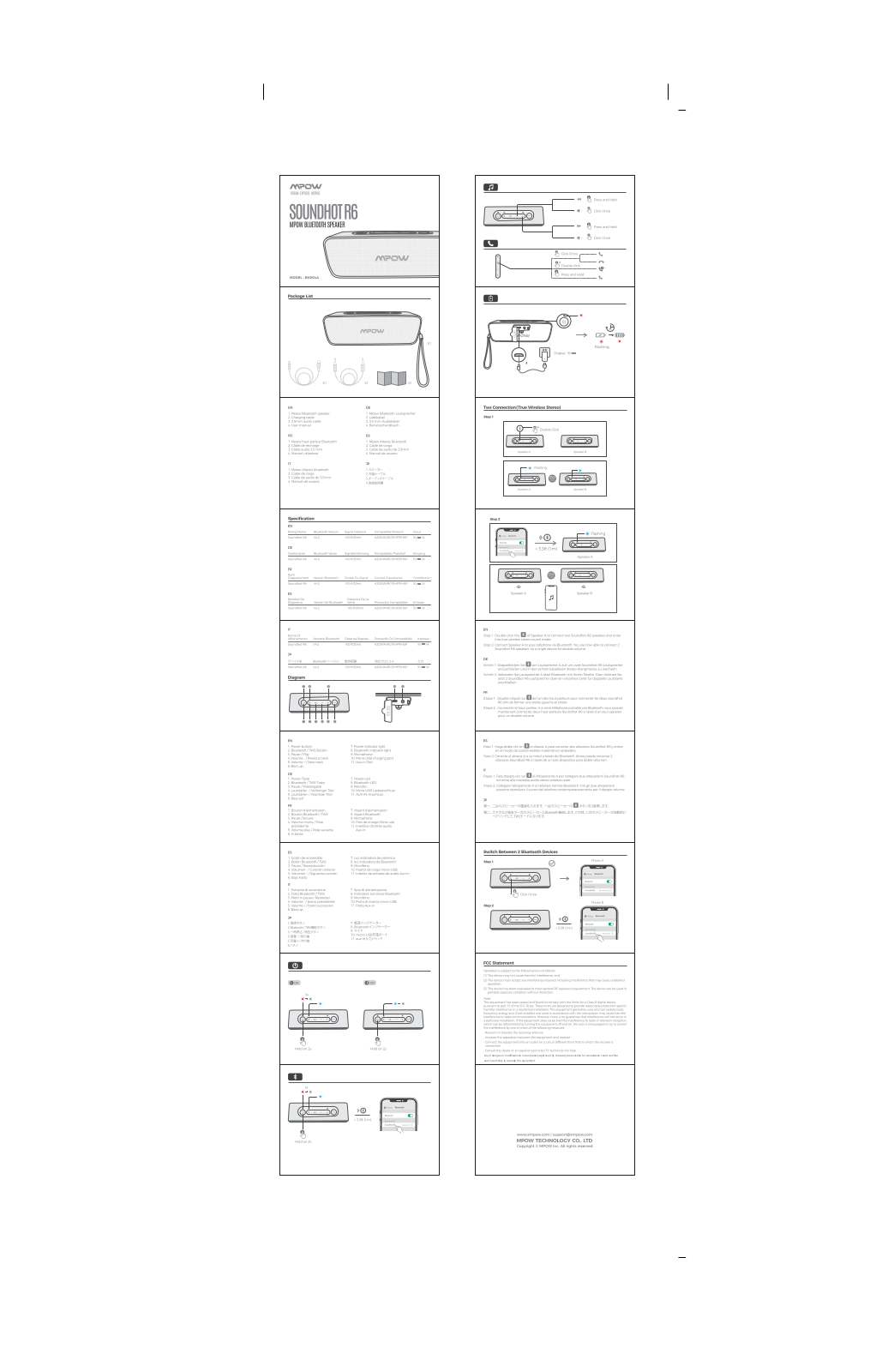 MPOW TECHNOLOGY BH264A User Manual