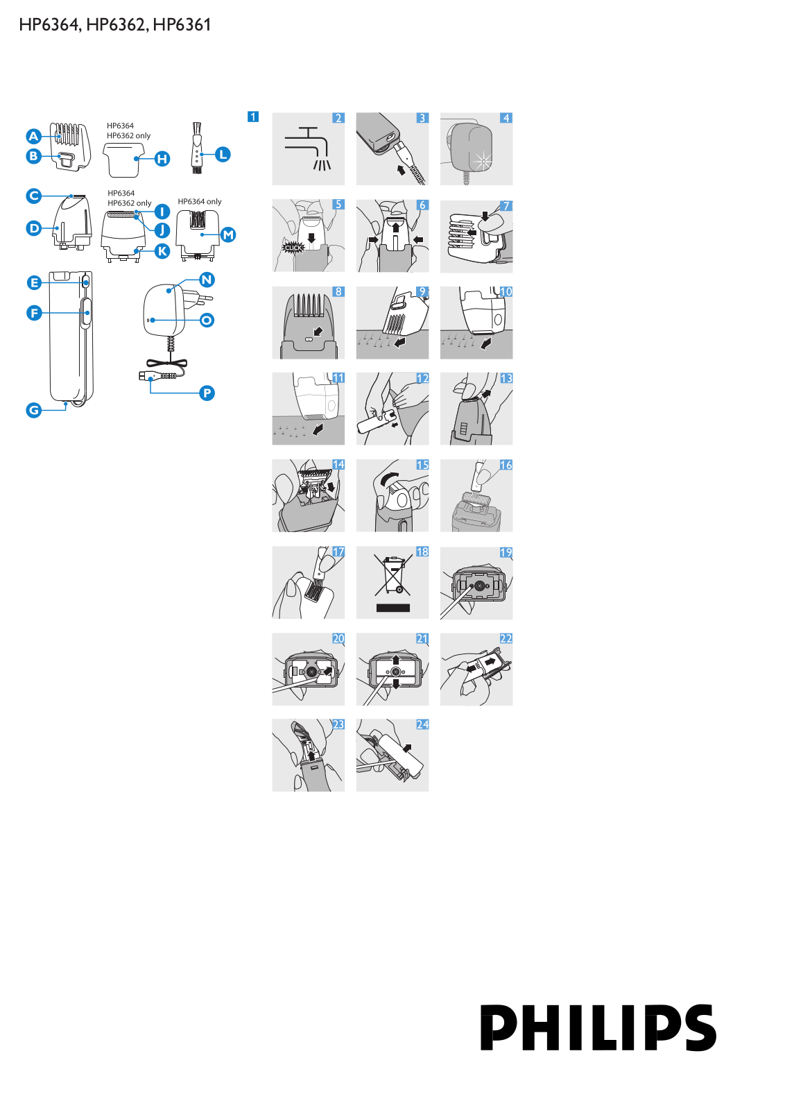 PHILIPS HP6362 User Manual