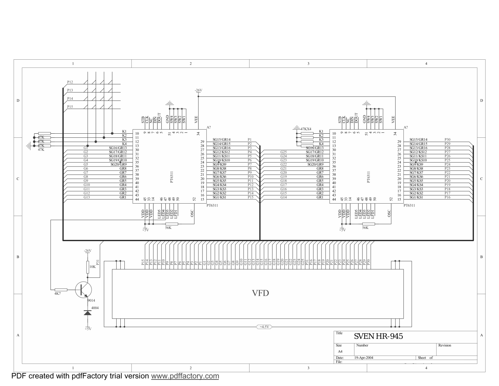 SVEN HR-945 Service Manual