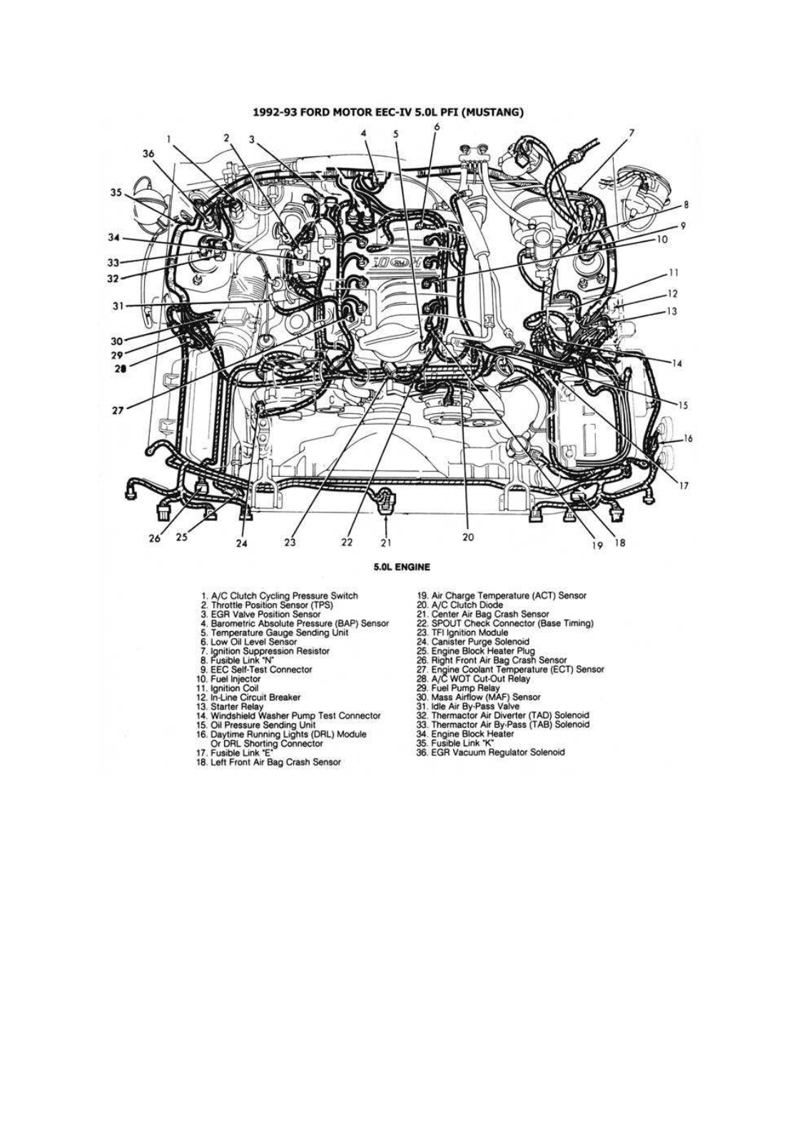 AUTOMECANICO Mustang 2-6 esqford5838 Diagram