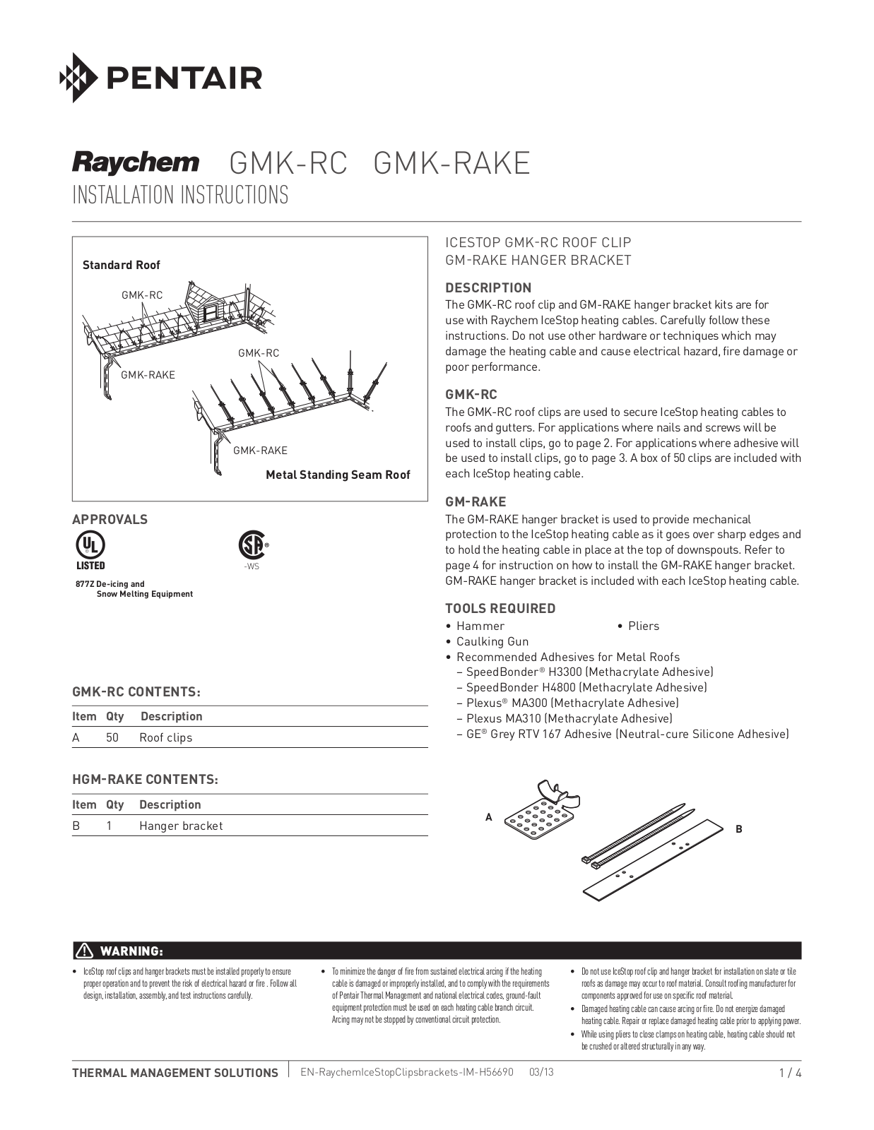 Raychem GMK-RC, GMK-RAKE Installation Manual - ManualMachine.com