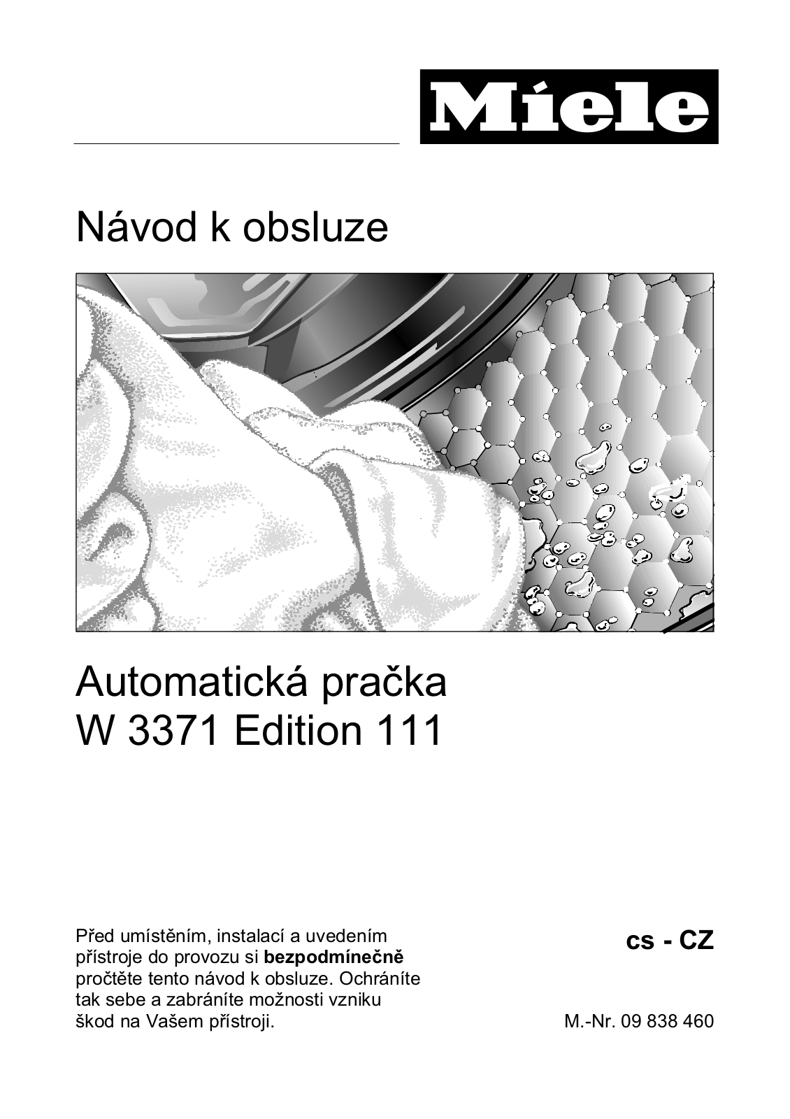 Miele W 3371 Edition 111 User manual