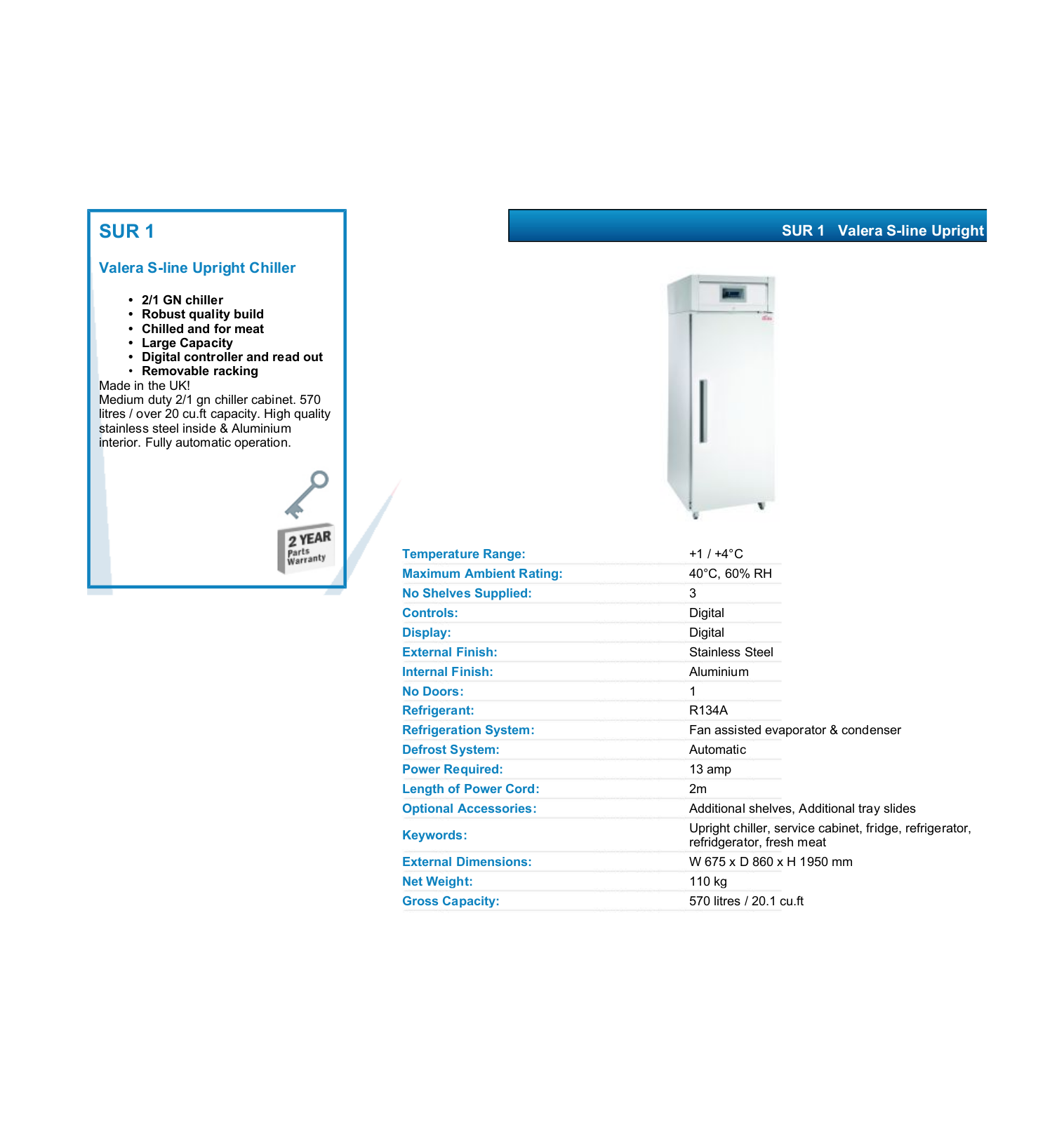 Valera SUR 1 DATASHEET