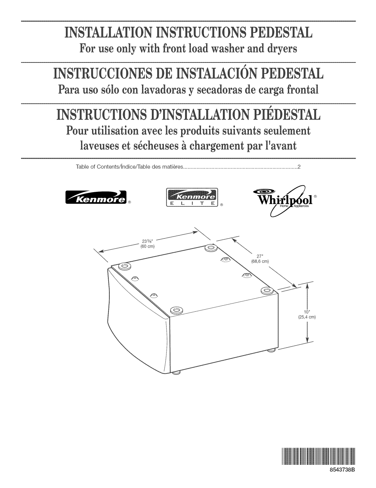 Whirlpool WHP1000ST0 Installation Guide - ManualMachine.com