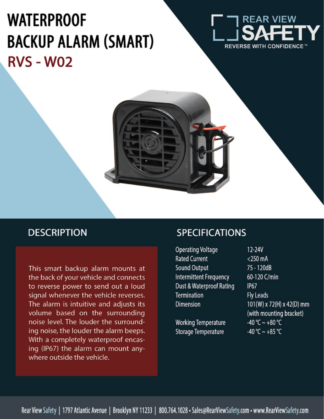 RVS Systems RVS-SF214 Specsheet