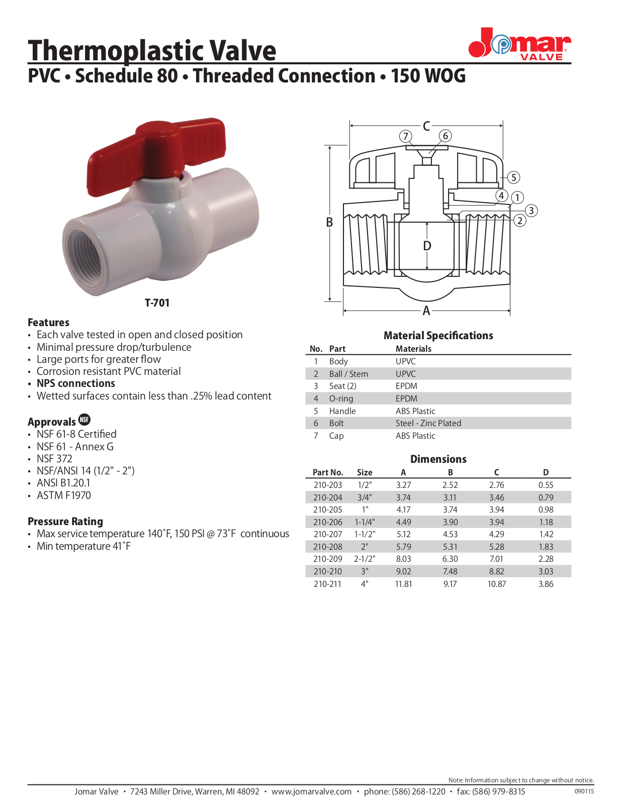 Jomar T-701 User Manual