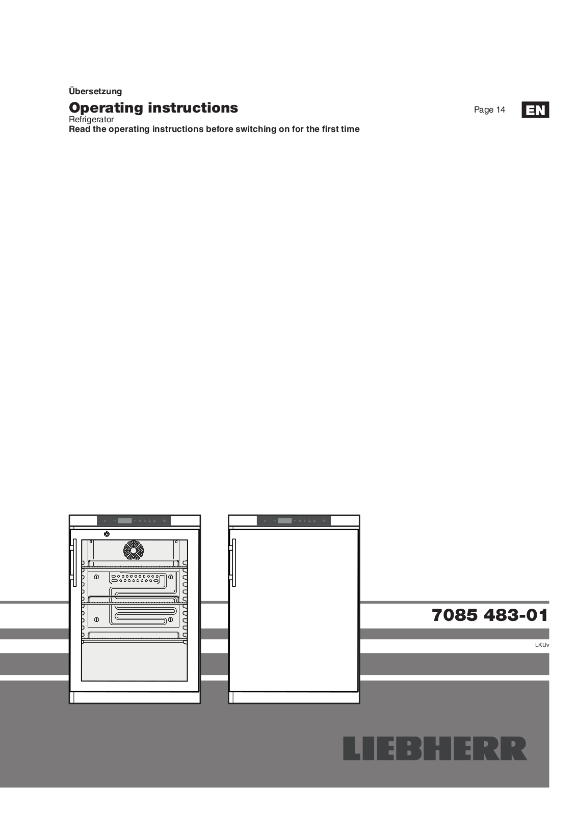 Liebherr Lkuv 1613 User Manual