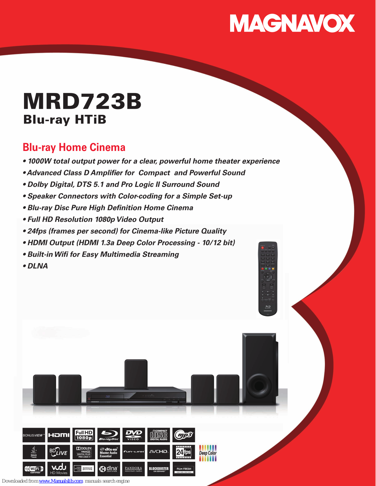 Magnavox MRD723B Specifications