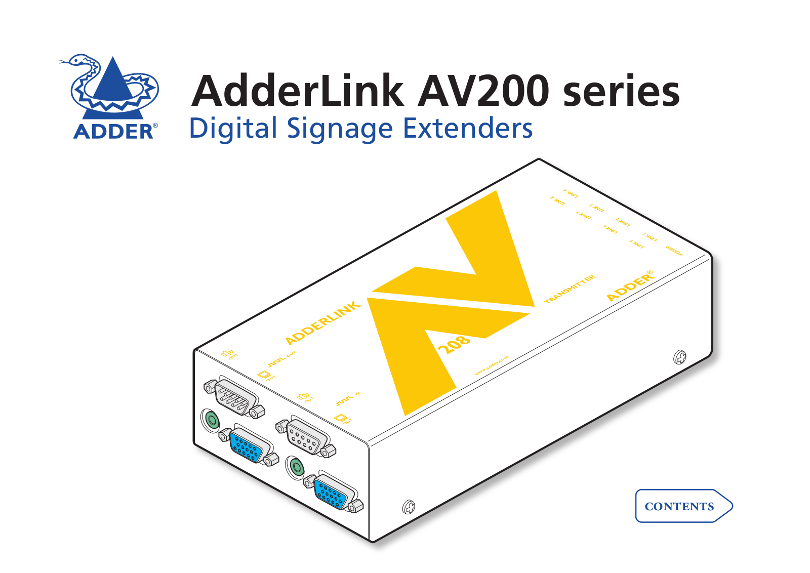 ADDER AdderLink AV200 series User Manual