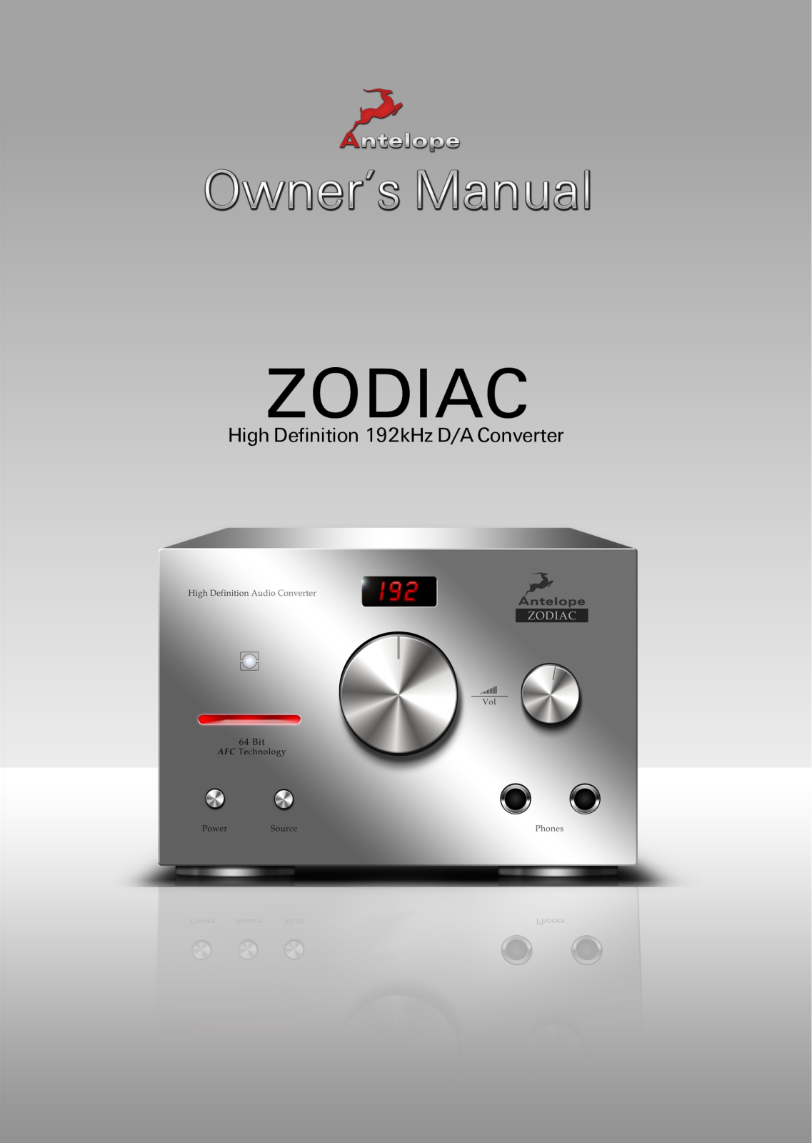 Antelope Zodiac DAC User Manual