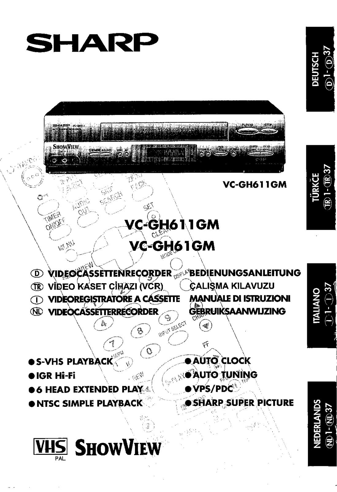 Sharp VC-GH61GM, VC-GH611GM User Manual