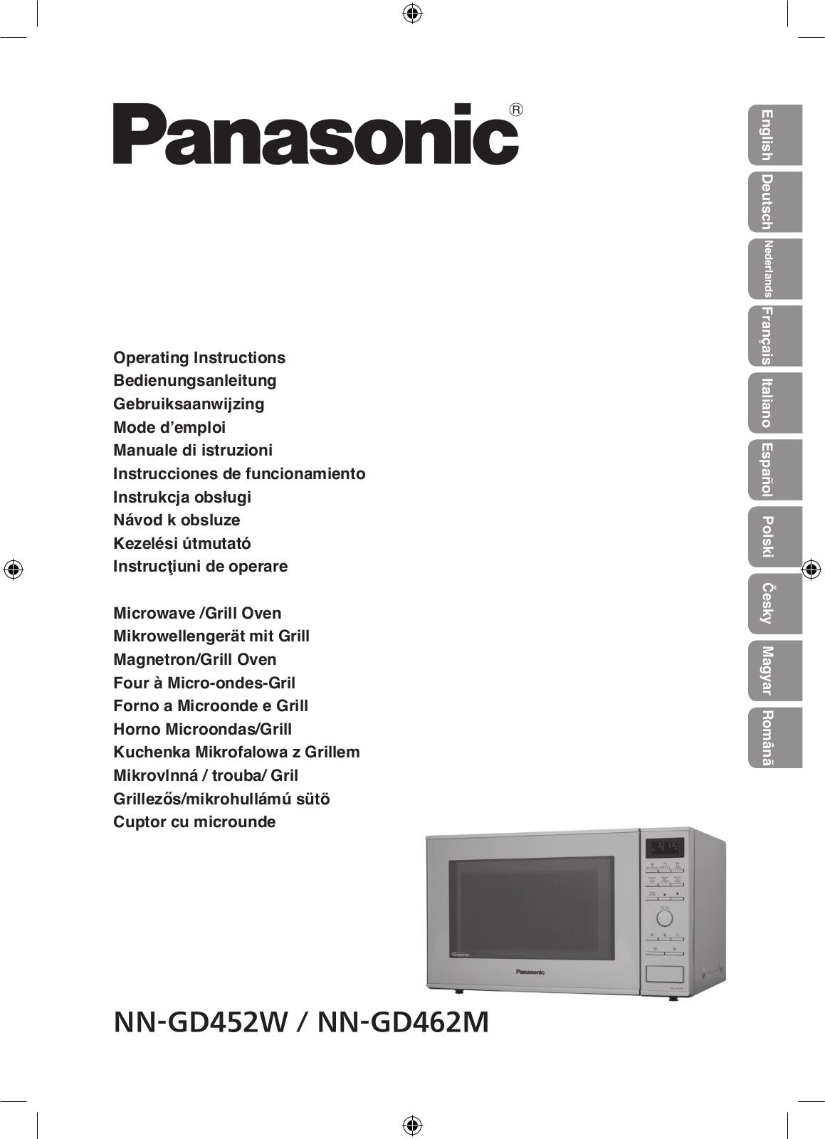 PANASONIC NN-GD452W, NN-GD462M User Manual