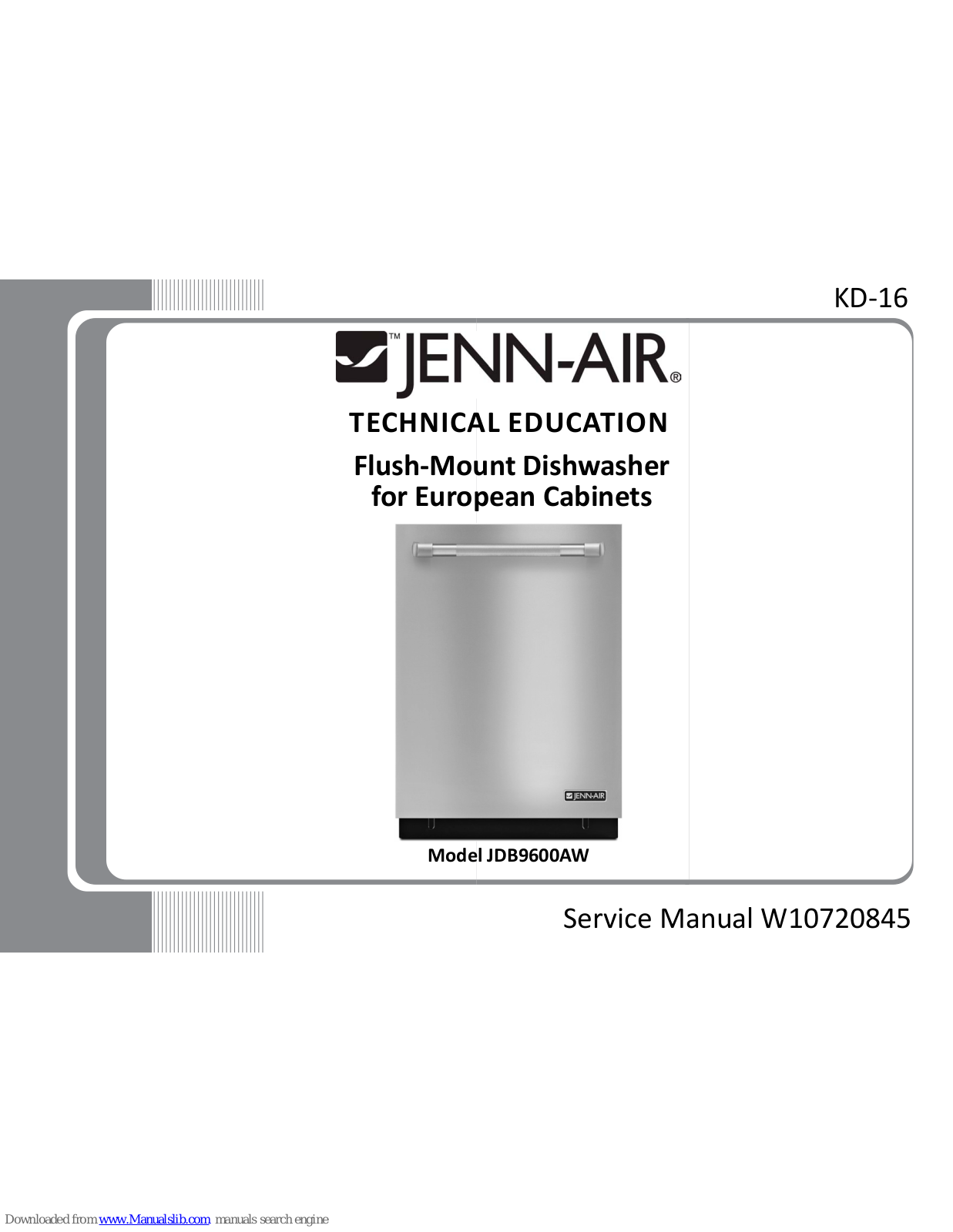 Jenn-Air JDB9600AW Technical Education