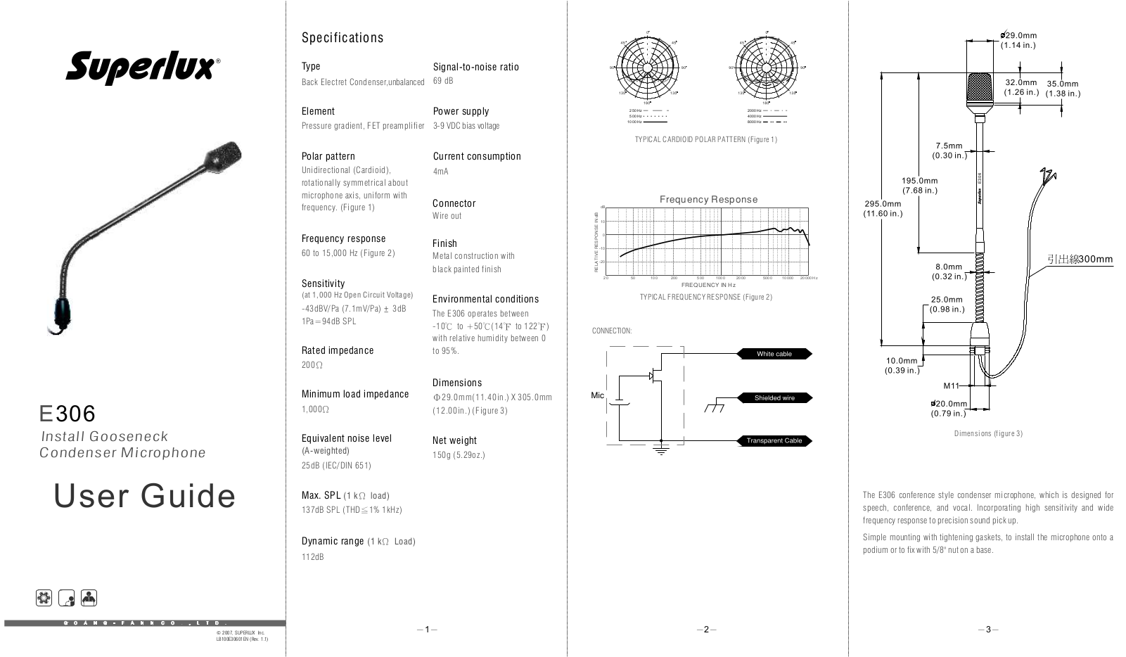 Superlux E306 User Manual