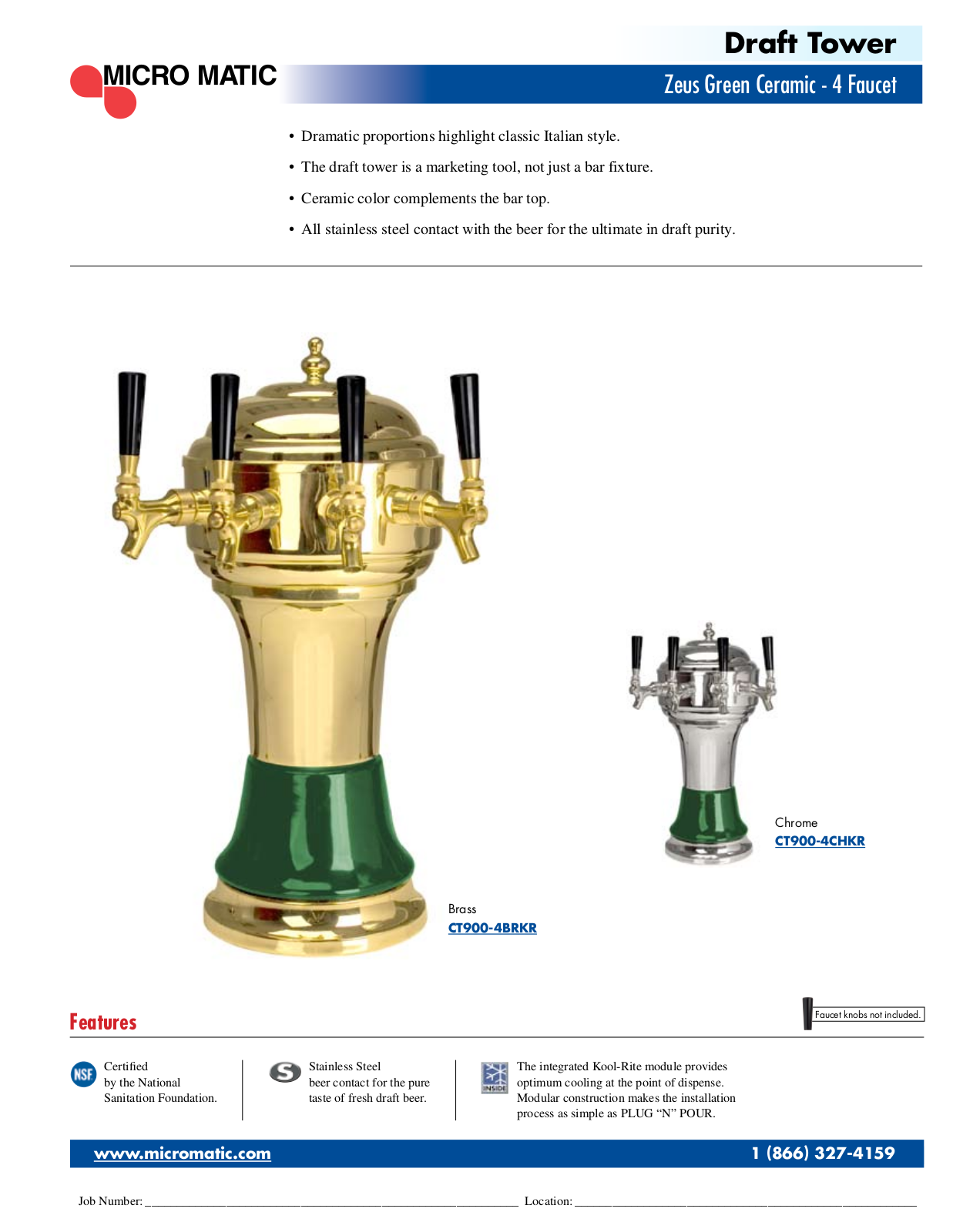 Micro Matic CT900-4BRKR User Manual