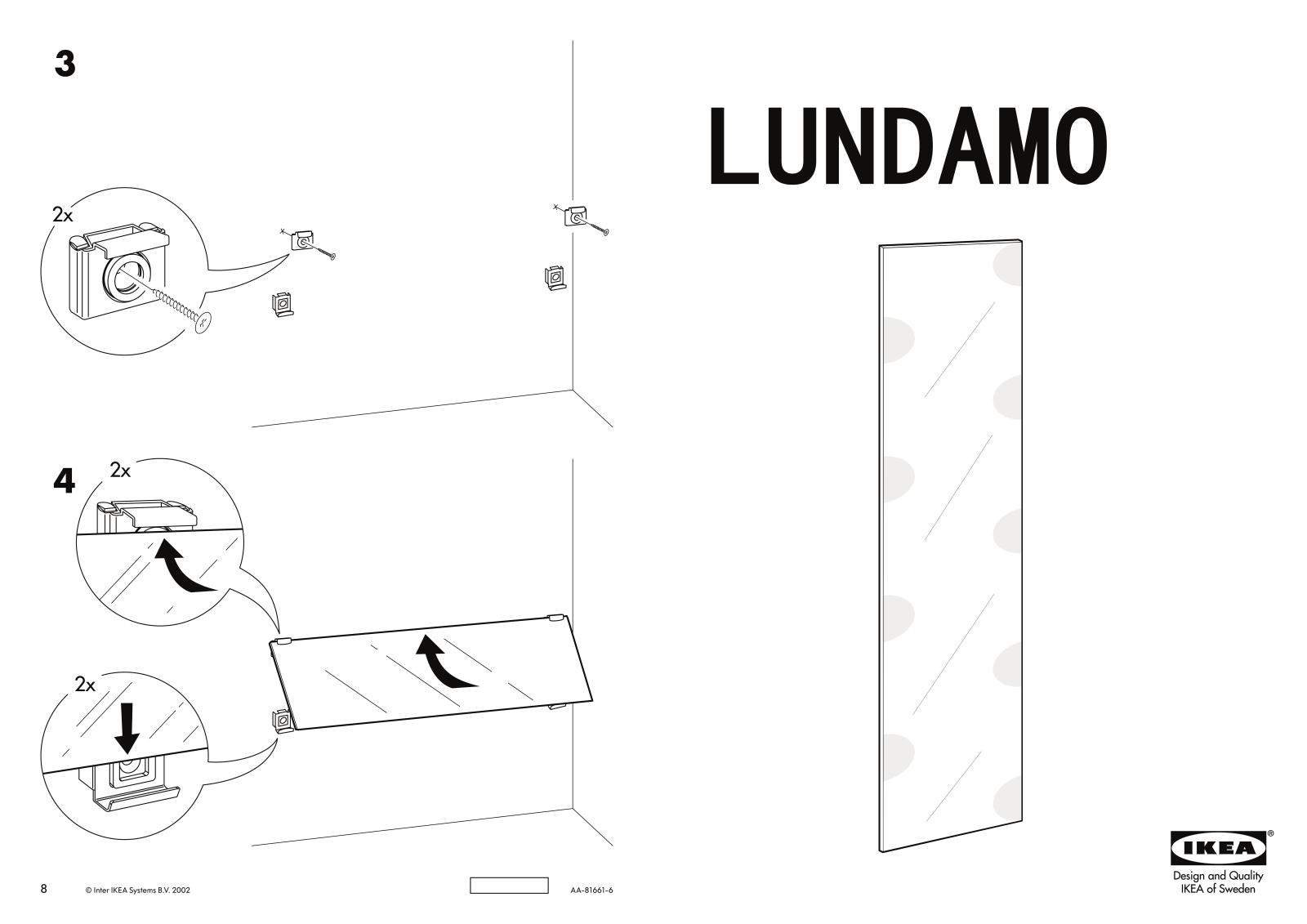 Ikea 00251852 Assembly instructions