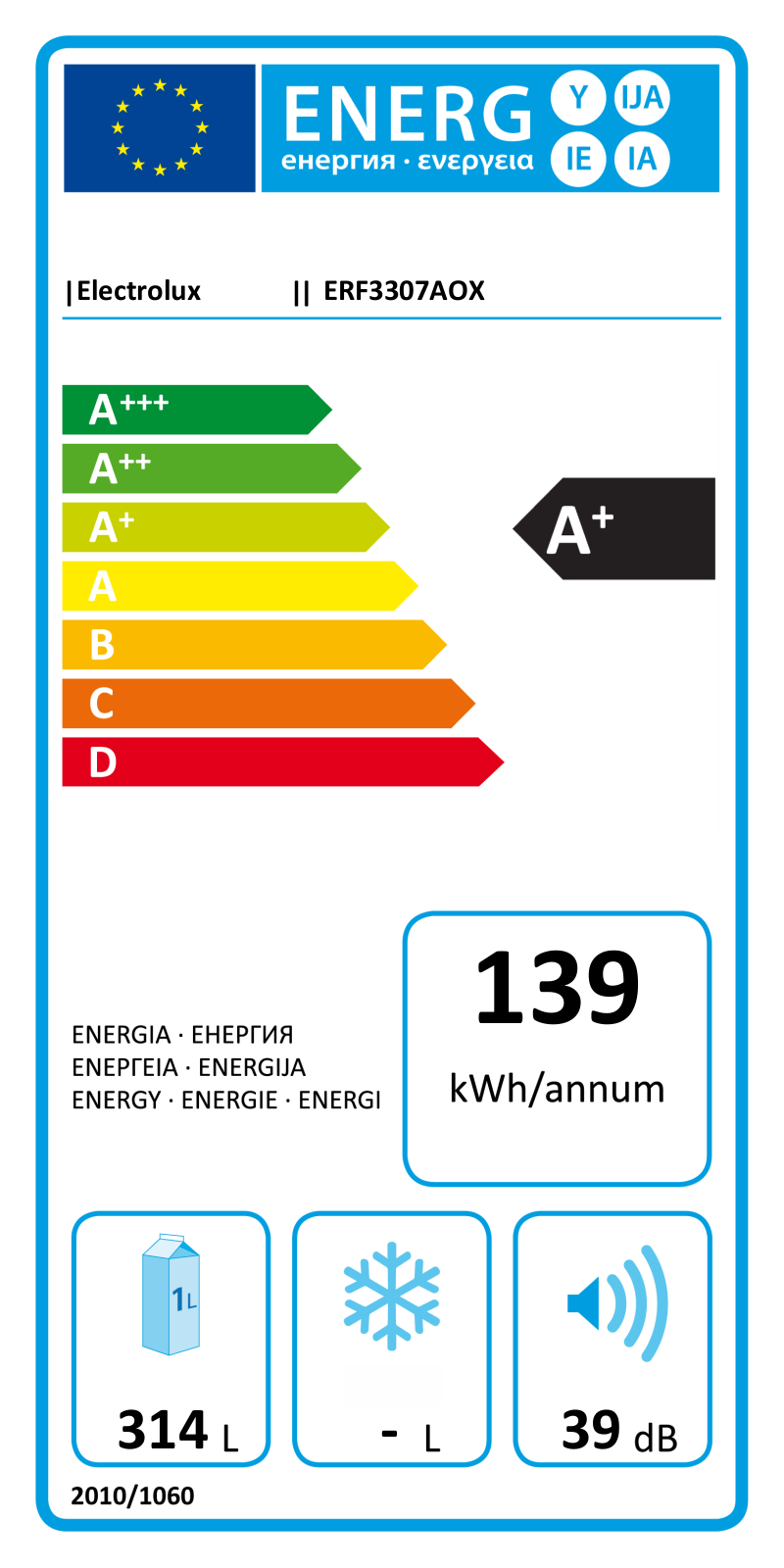 Electrolux ERF 3307 AOX User Manual