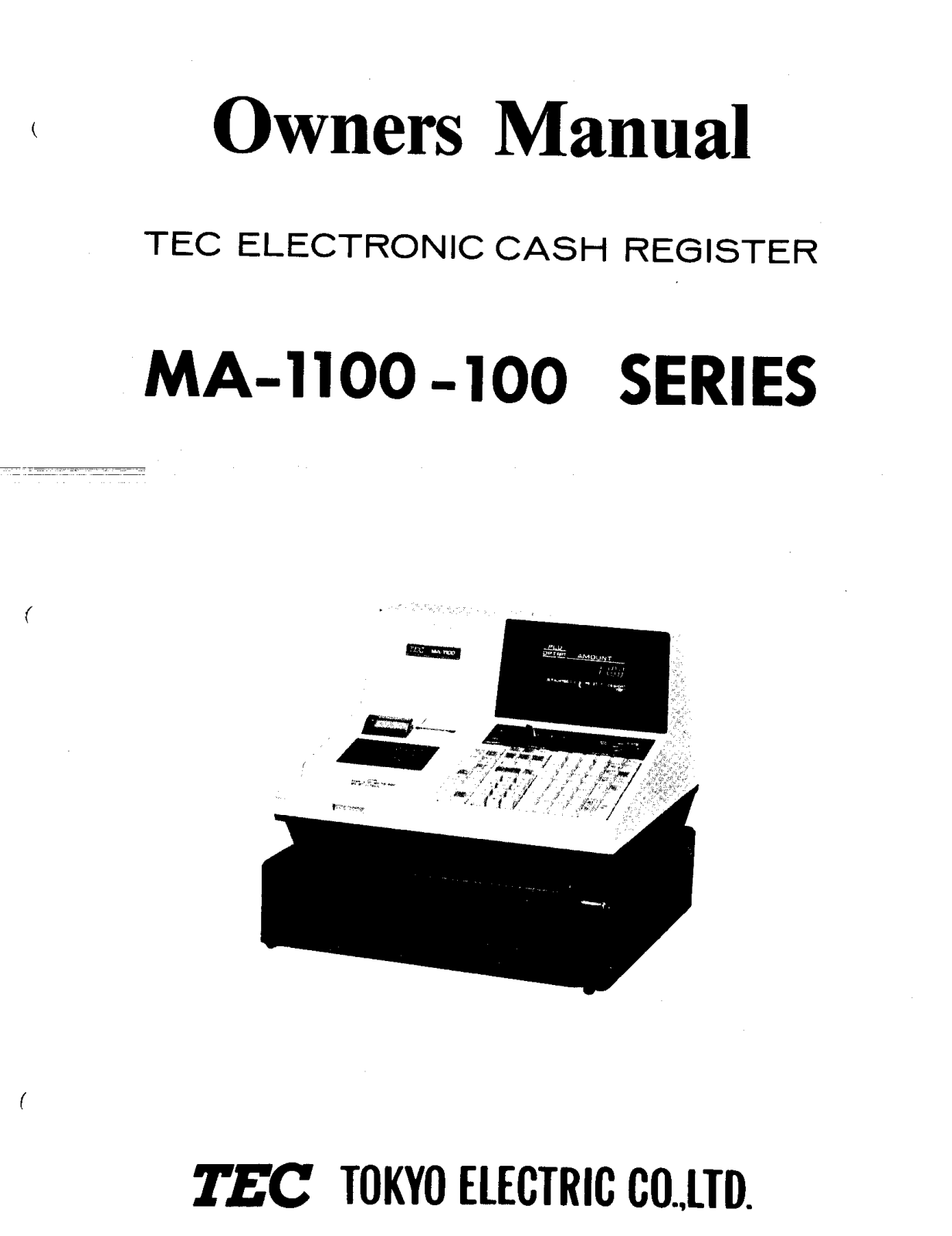 TEC ma1100om Service Manual