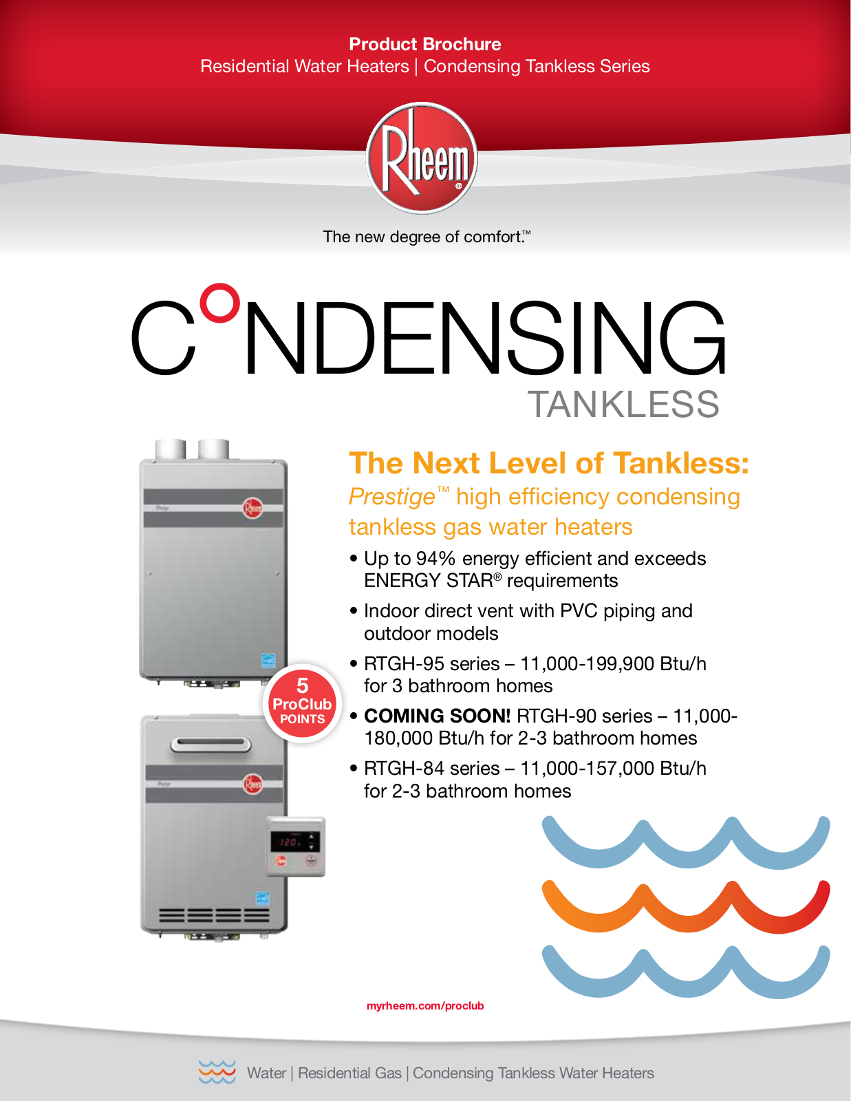 Rheem Professional Prestige Series 95 Outdoor, Professional Prestige Series 84 Outdoor Brochure