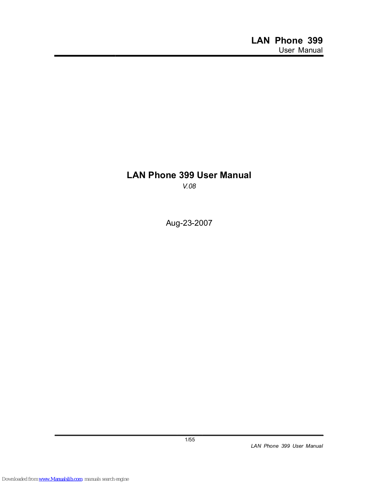 WELLTECH 399 User Manual