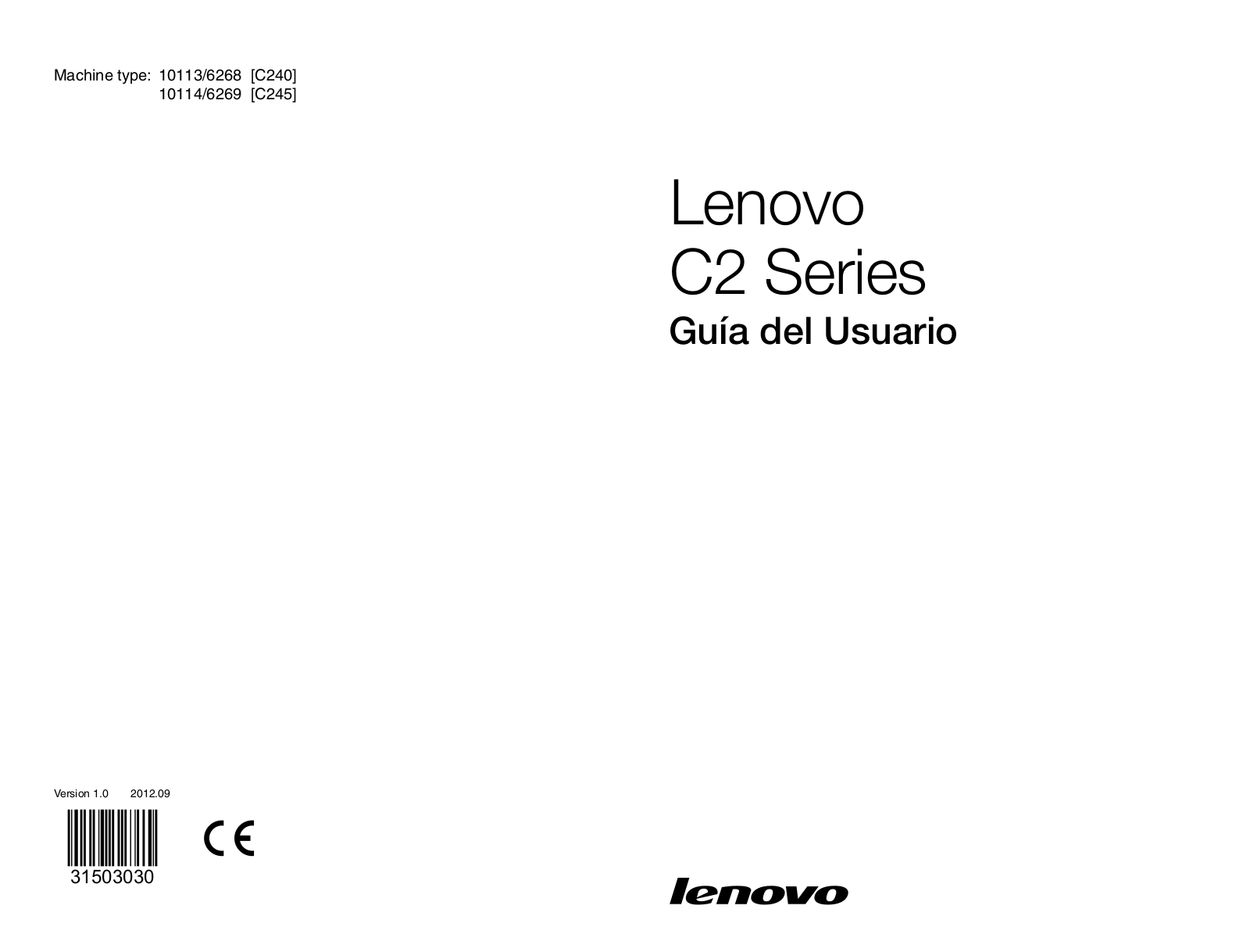 Lenovo C240, C245 User Guide