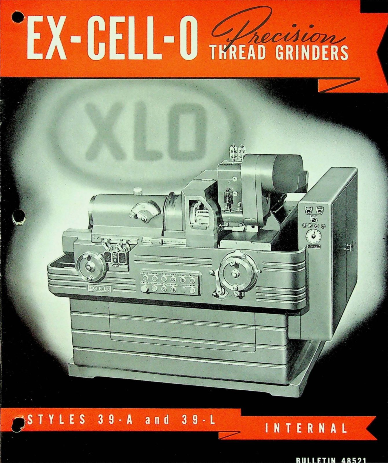 Ex-Cell-O Machine Tools Style 39A & 39L Internal Precision Thread Grinders Grinder - ManualMachine.com