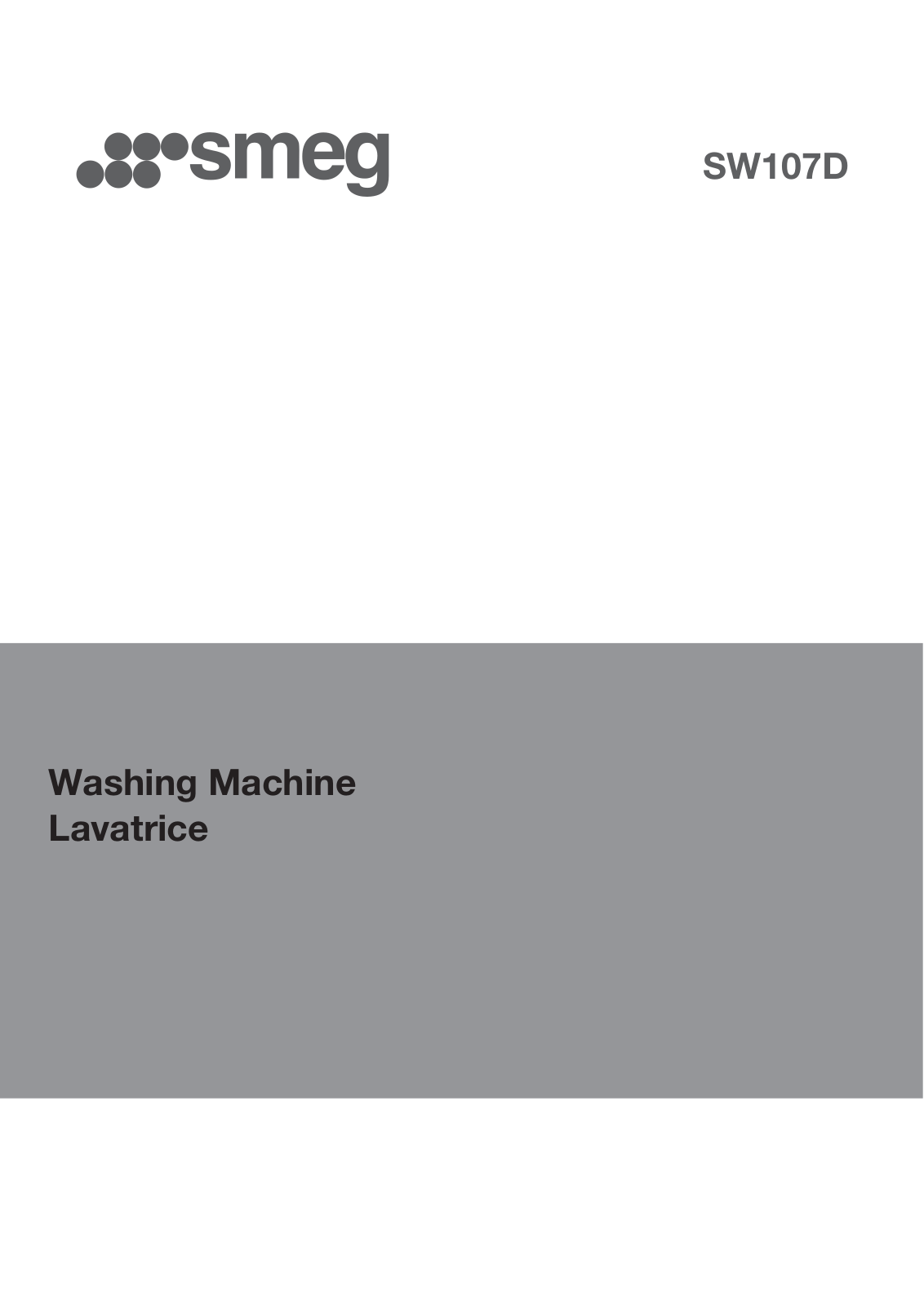 Smeg SW107D User Manual