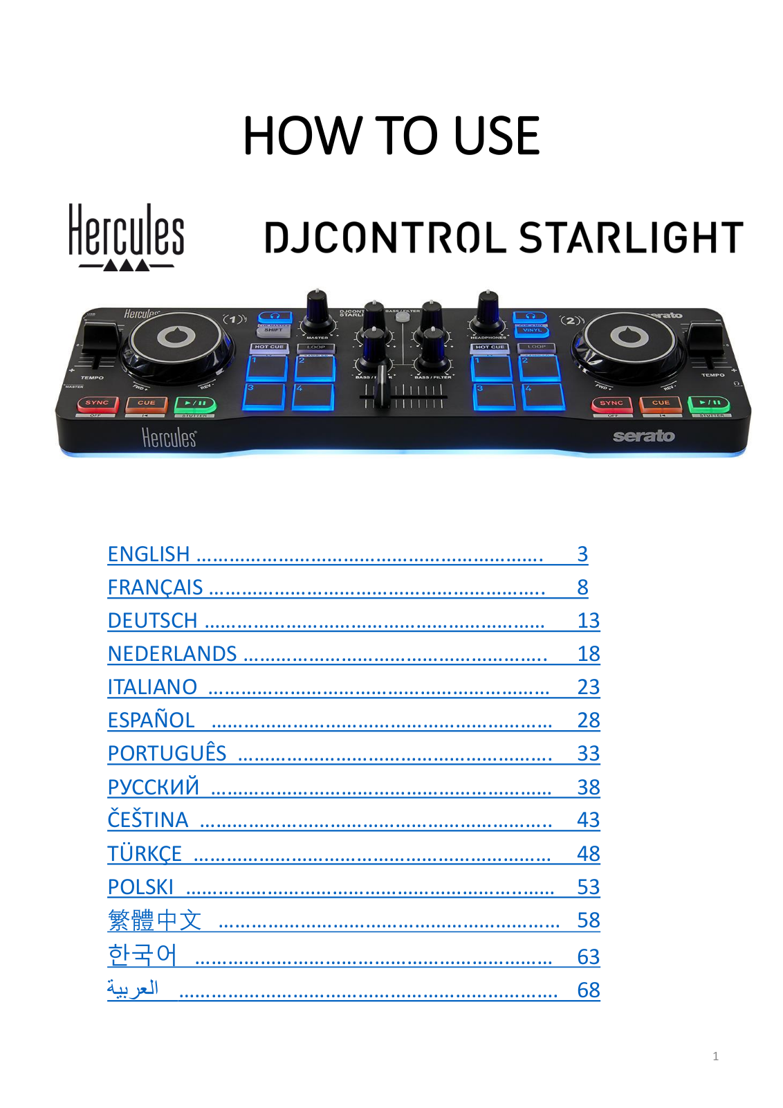 HERCULES Starlight User guide - ManualMachine.com