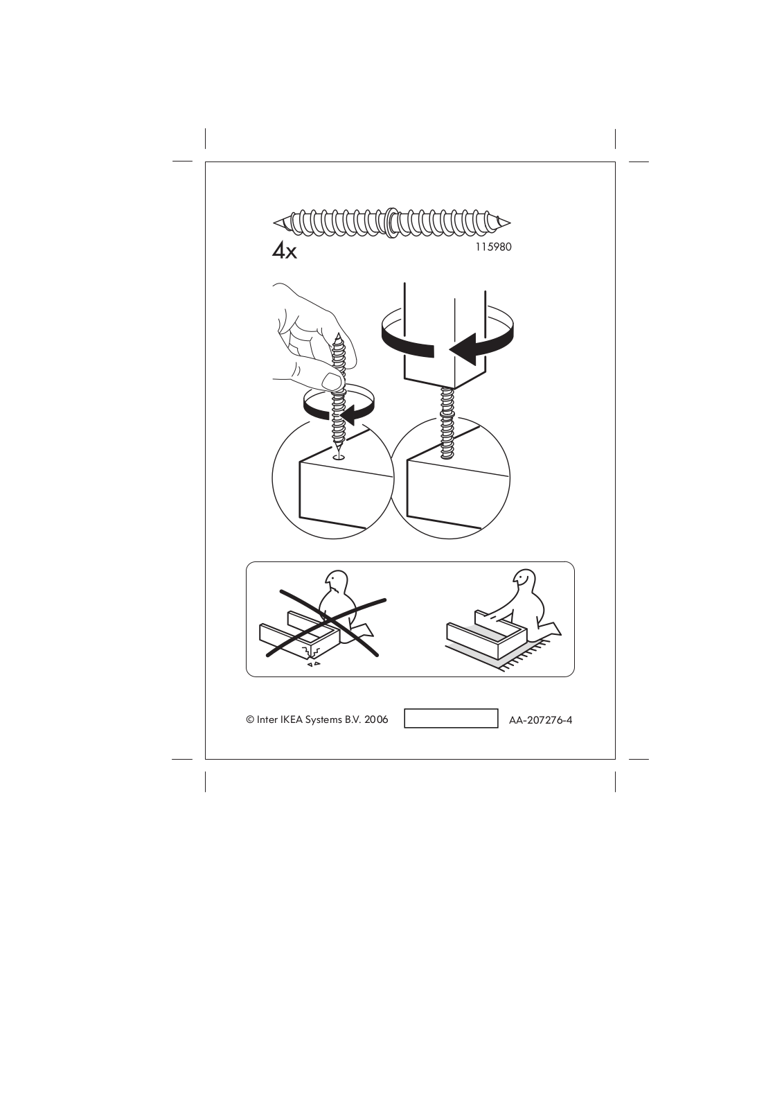 Ikea 80193735, 60284213 Assembly instructions