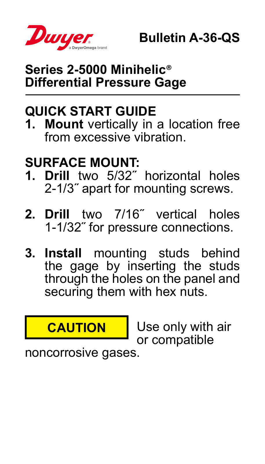 Omega 2-5000, 2-5000-MINIHELIC-II User guide - ManualMachine.com