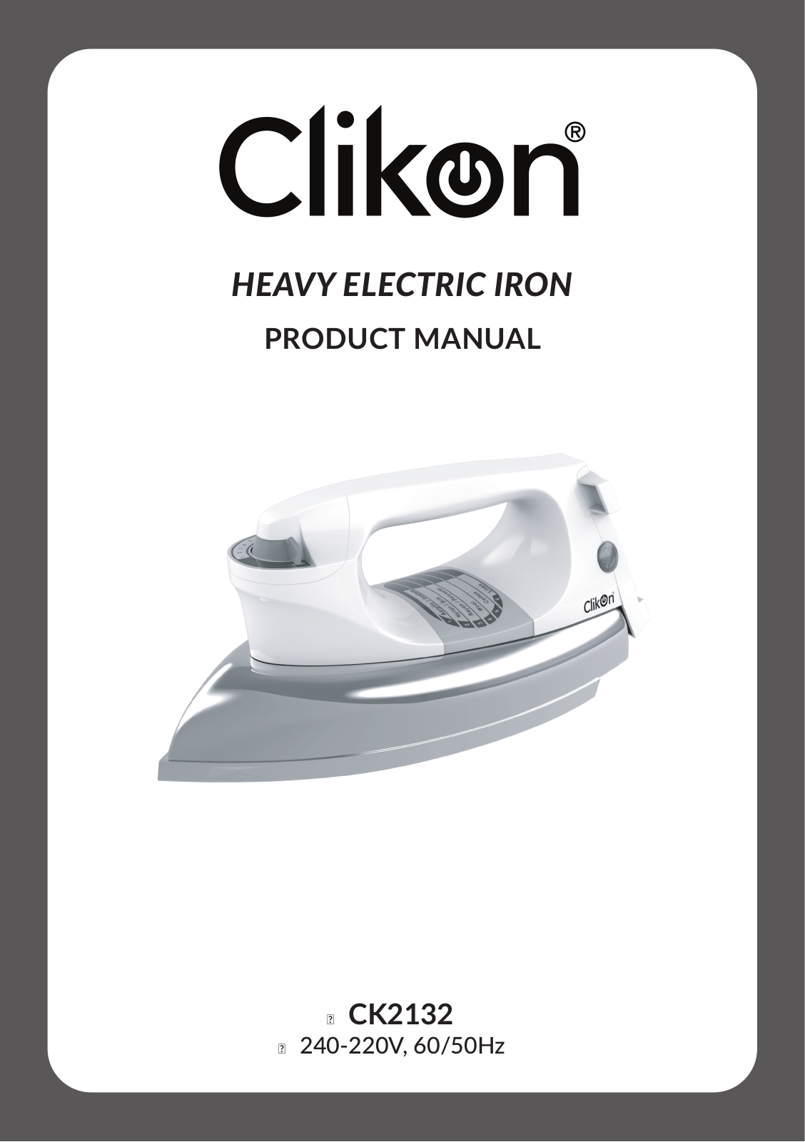 Clikon CK2132 Product Manual