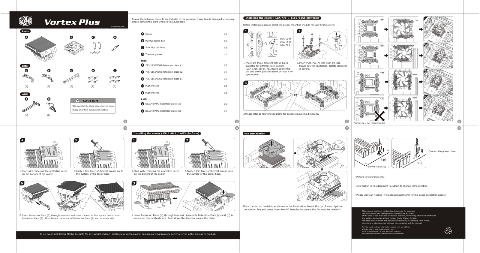 Cooler Master Vortex Plus User guide