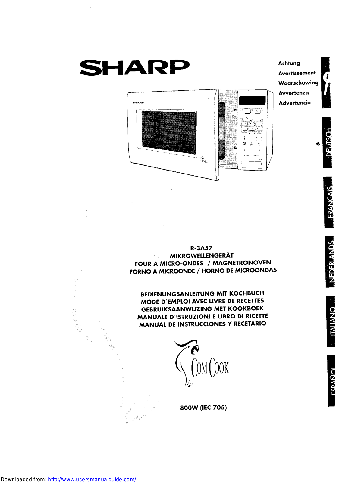 SHARP R-3A57 User Manual